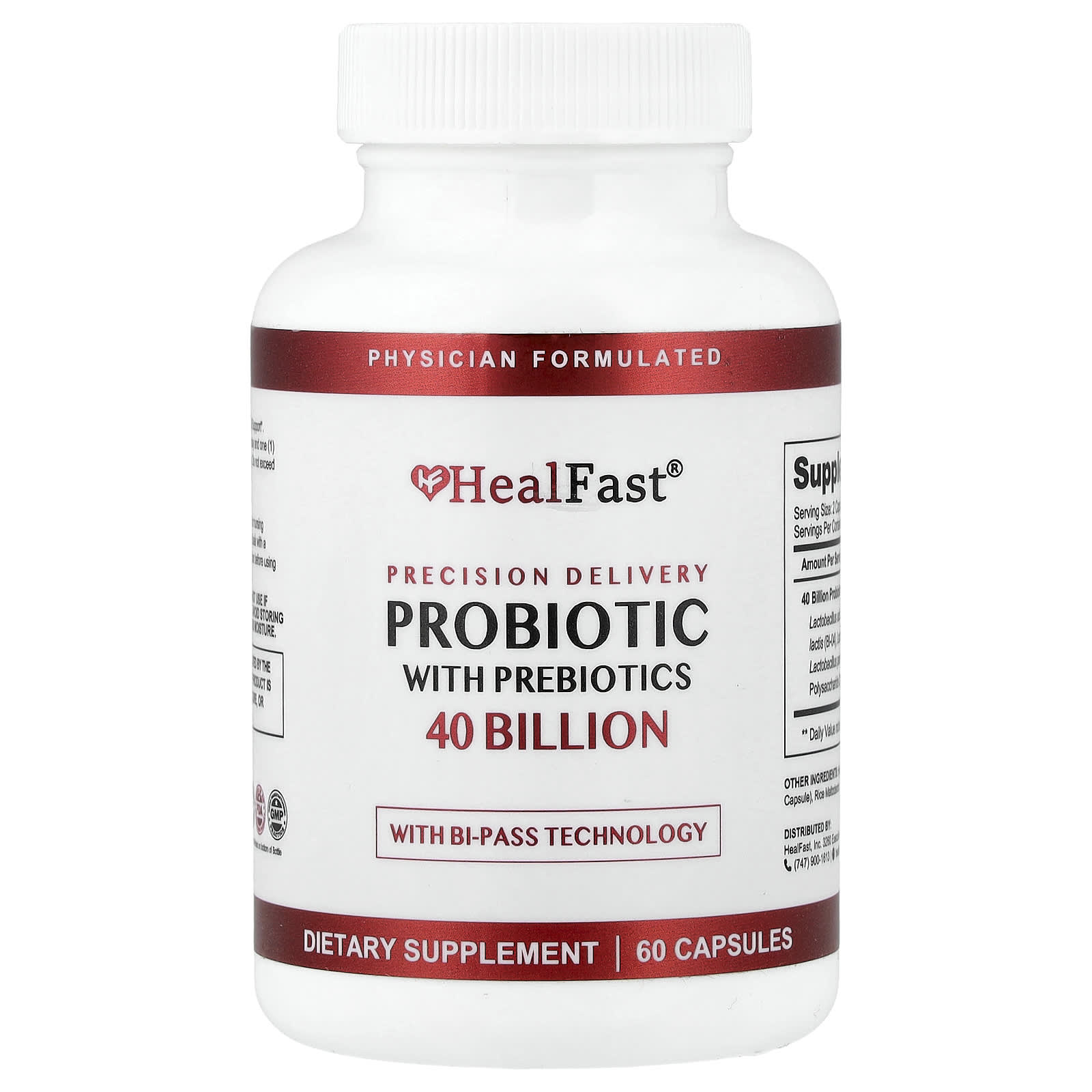 HealFast Probiotic With Prebiotics – 60 gélules — Tunisie