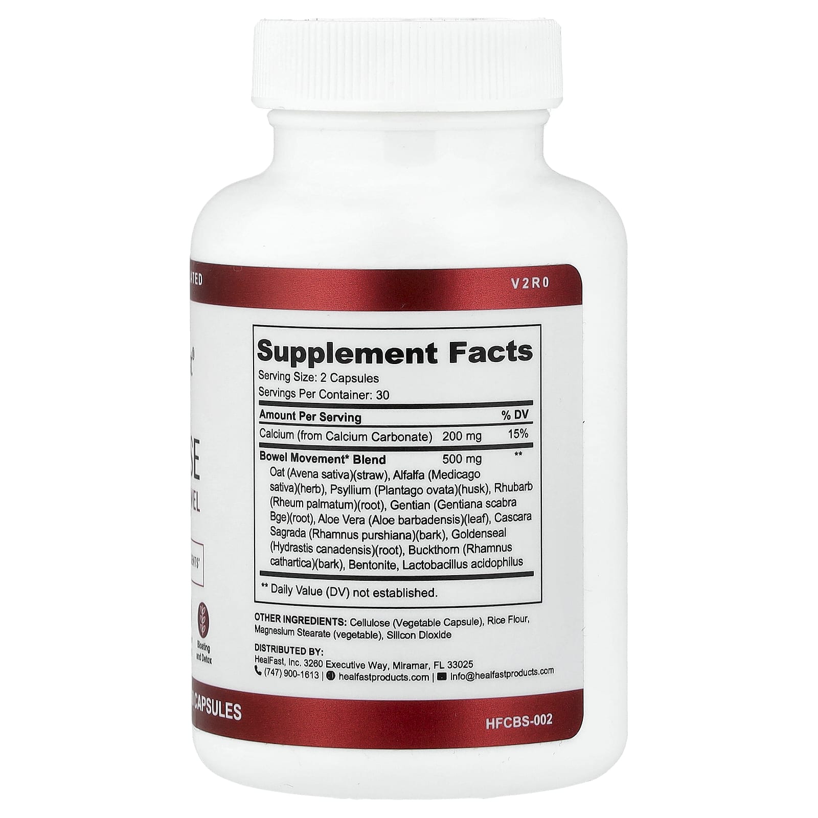 HealFast Cleanse, Colon & Bowel Support – 60 gélules — photo 2 sur 2
