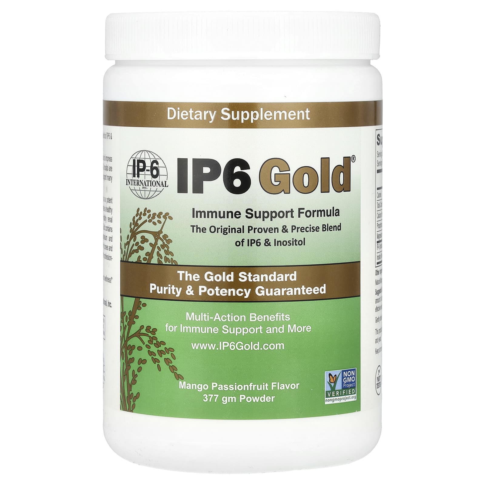 IP-6 International IP6 Gold, Immune Support Formula Powder, 377 gm – Mango Passionfruit — Tunisie