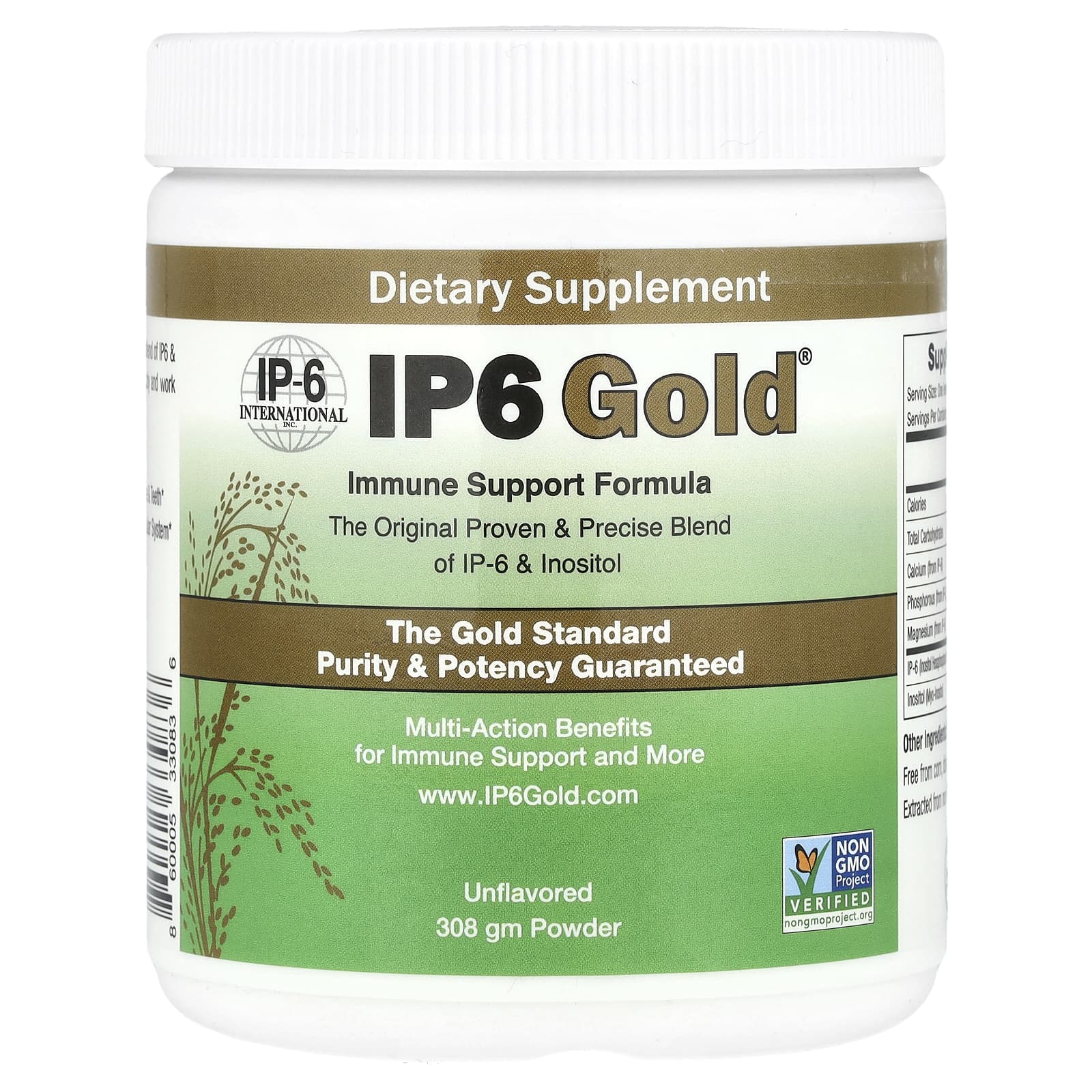 IP-6 International IP6 Gold, Immune Support Formula Powder – Sans arôme – 308 g — Tunisie