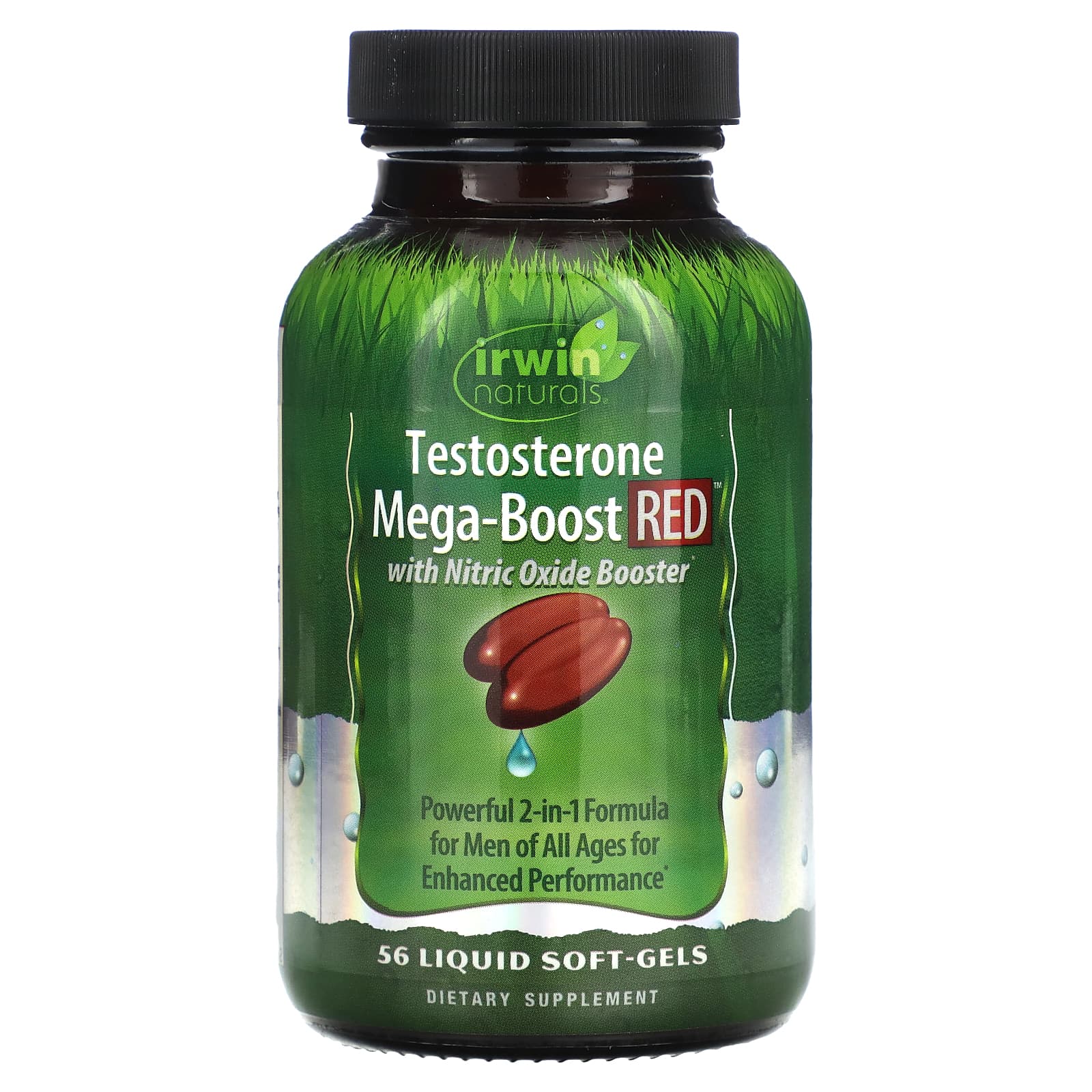Irwin Naturals Testosterone Mega-Boost Red, 56 Liquid Soft-Gels — Tunisie