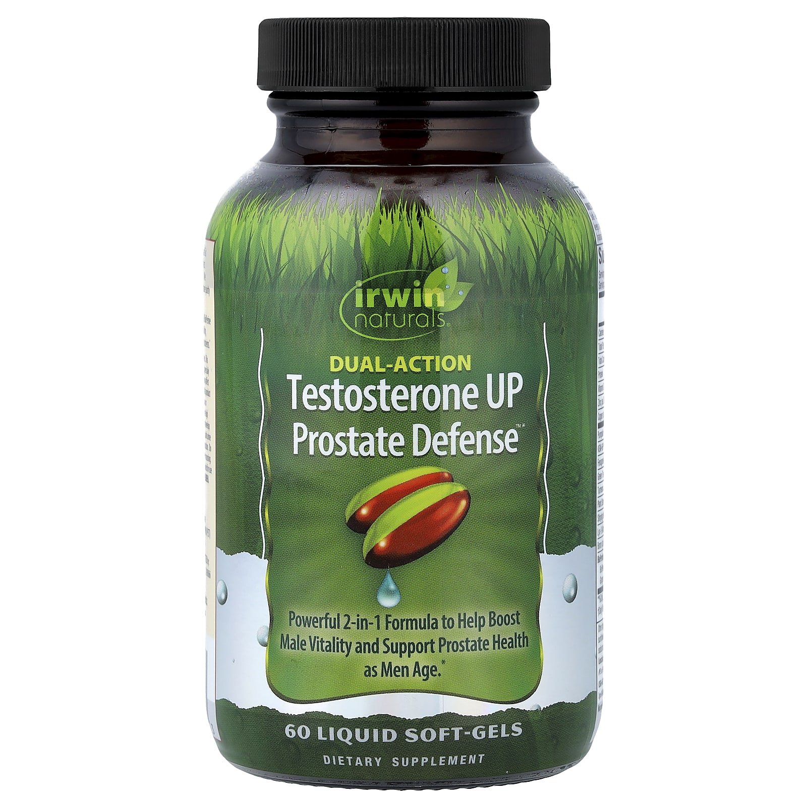 Irwin Naturals Testosterone UP Prostate Defense, Dual-Action, 60 Liquid Soft-Gels — Tunisie