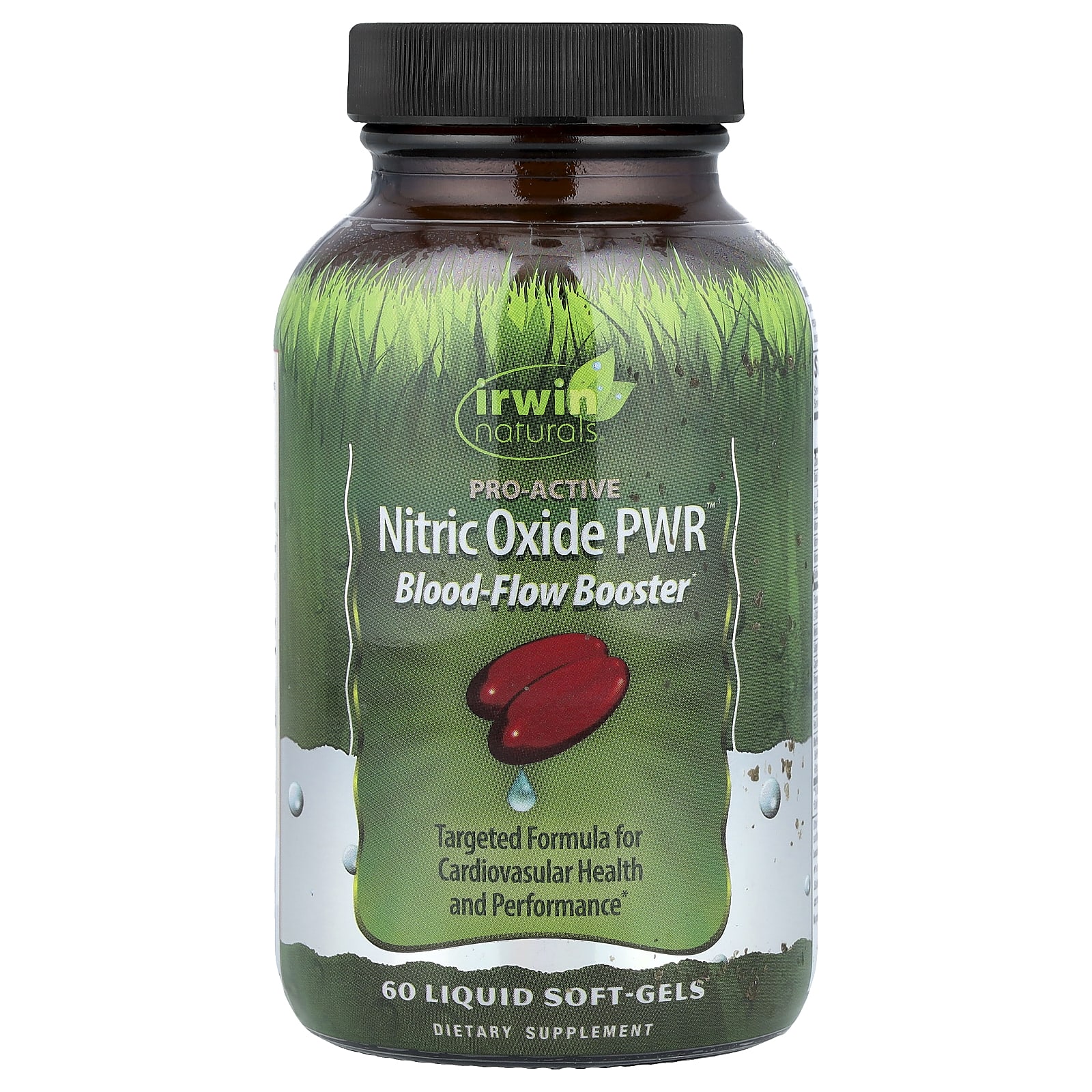 Irwin Naturals Nitric Oxide PWR, Blood-Flow Booster, 60 Liquid Soft-Gels — Tunisie