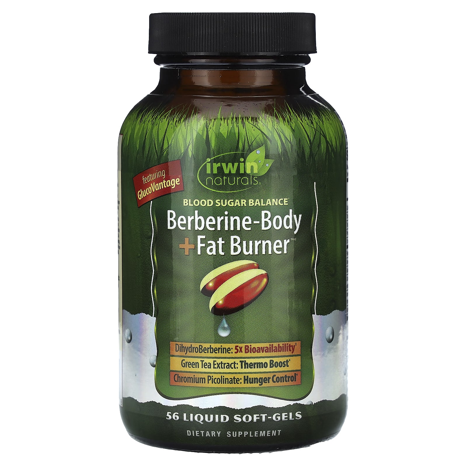 Irwin Naturals Berberine-Body + Fat Burner, 56 Liquid Soft-Gels — Tunisie