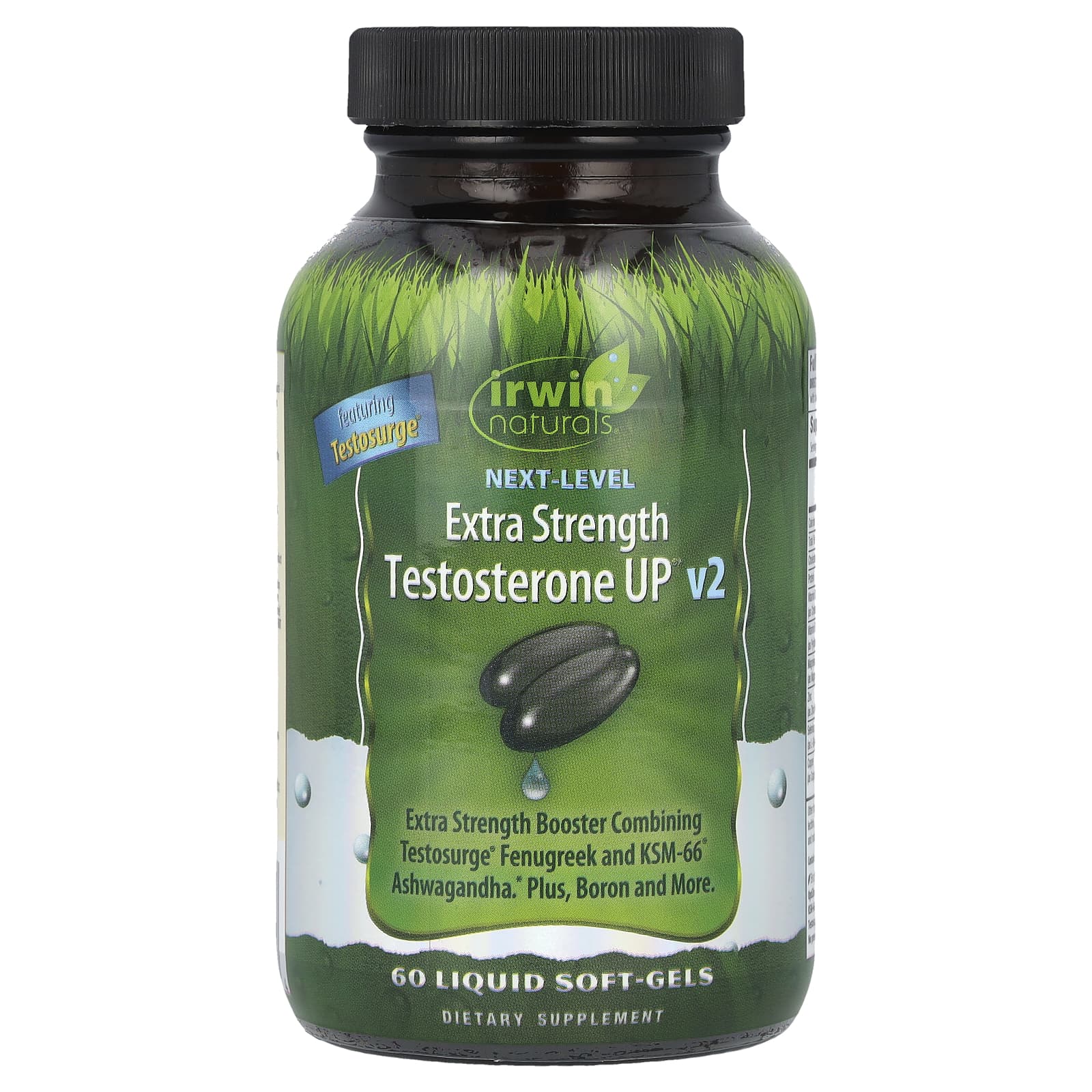 Irwin Naturals Next Level, Testosterone UP v2, 60 Liquid Soft-Gels — Tunisie