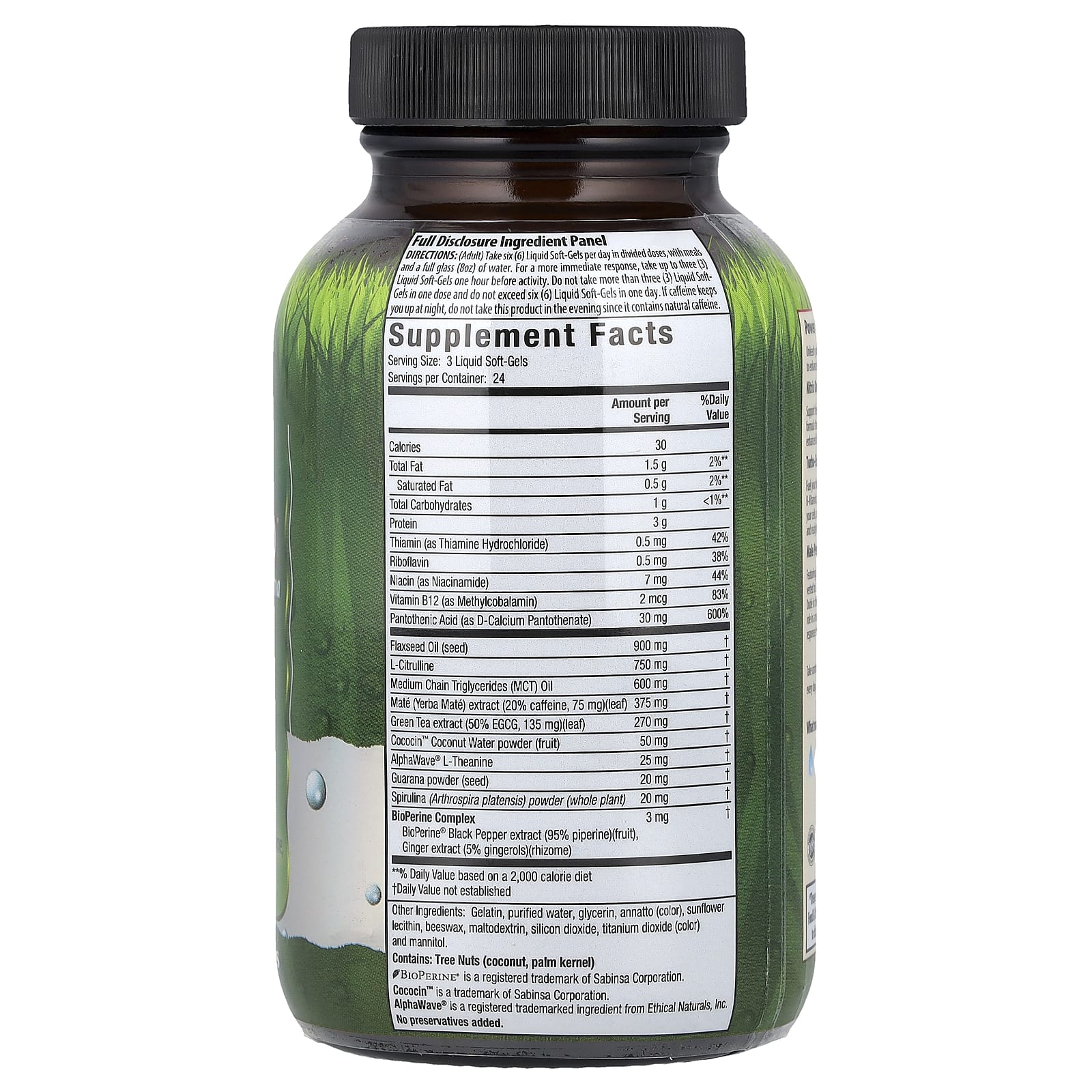 Irwin Naturals Turbo-Energy, Libido-Max RED With L-Citrulline & Guarana, 72 Liquid Soft-Gels — photo 2 sur 2