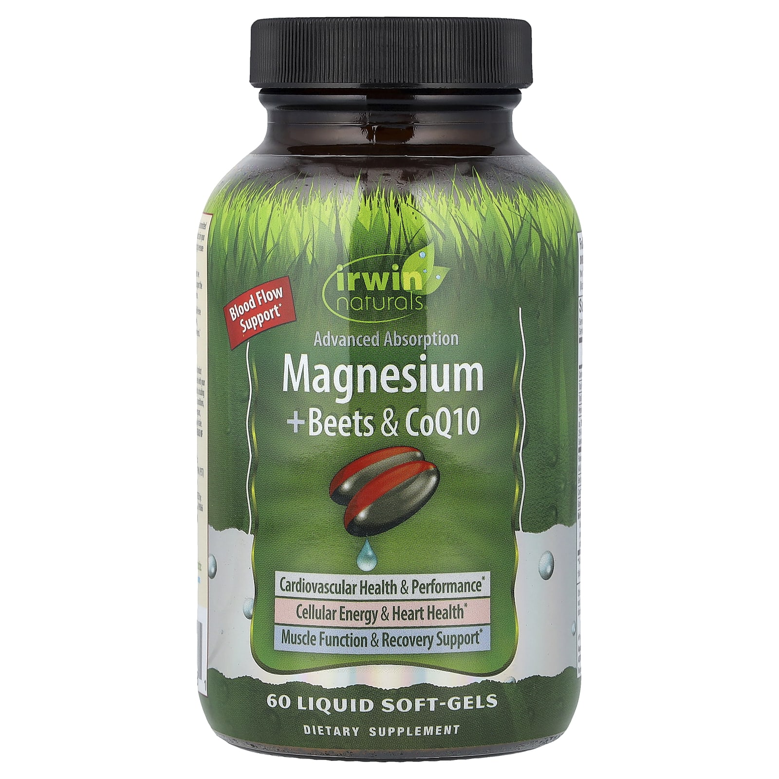 Irwin Naturals Magnesium + Beets & CoQ10, 60 Liquid Soft-Gels — Tunisie