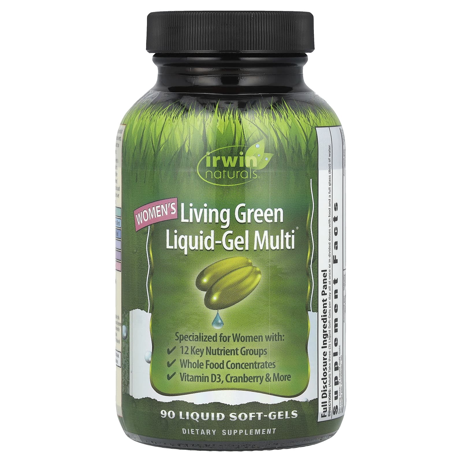 Irwin Naturals Women's Living Green Liquid-Gel Multi, 90 Liquid Soft-Gels — Tunisie