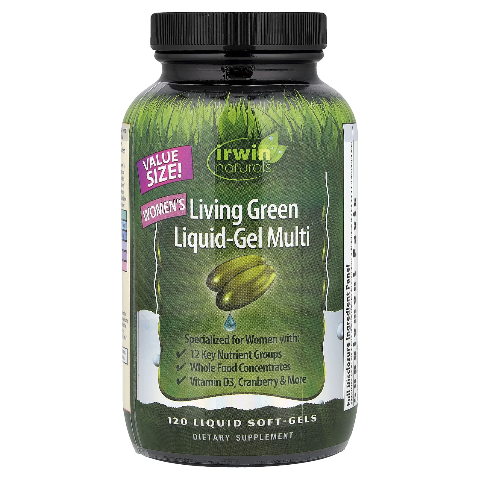 Irwin Naturals Women's Living Green Liquid-Gel Multi, 120 Liquid Soft-Gels — Tunisie