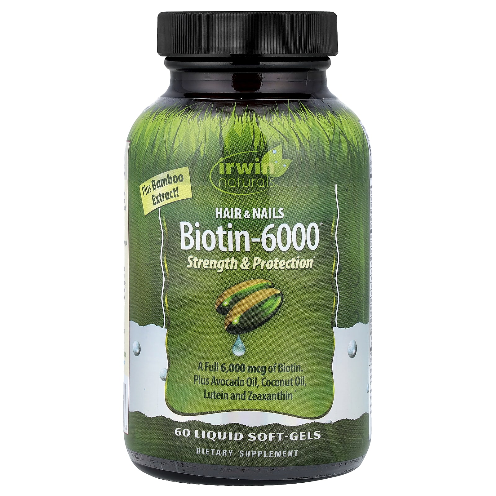 Irwin Naturals Biotin-6000, 60 Liquid Soft-Gels — Tunisie