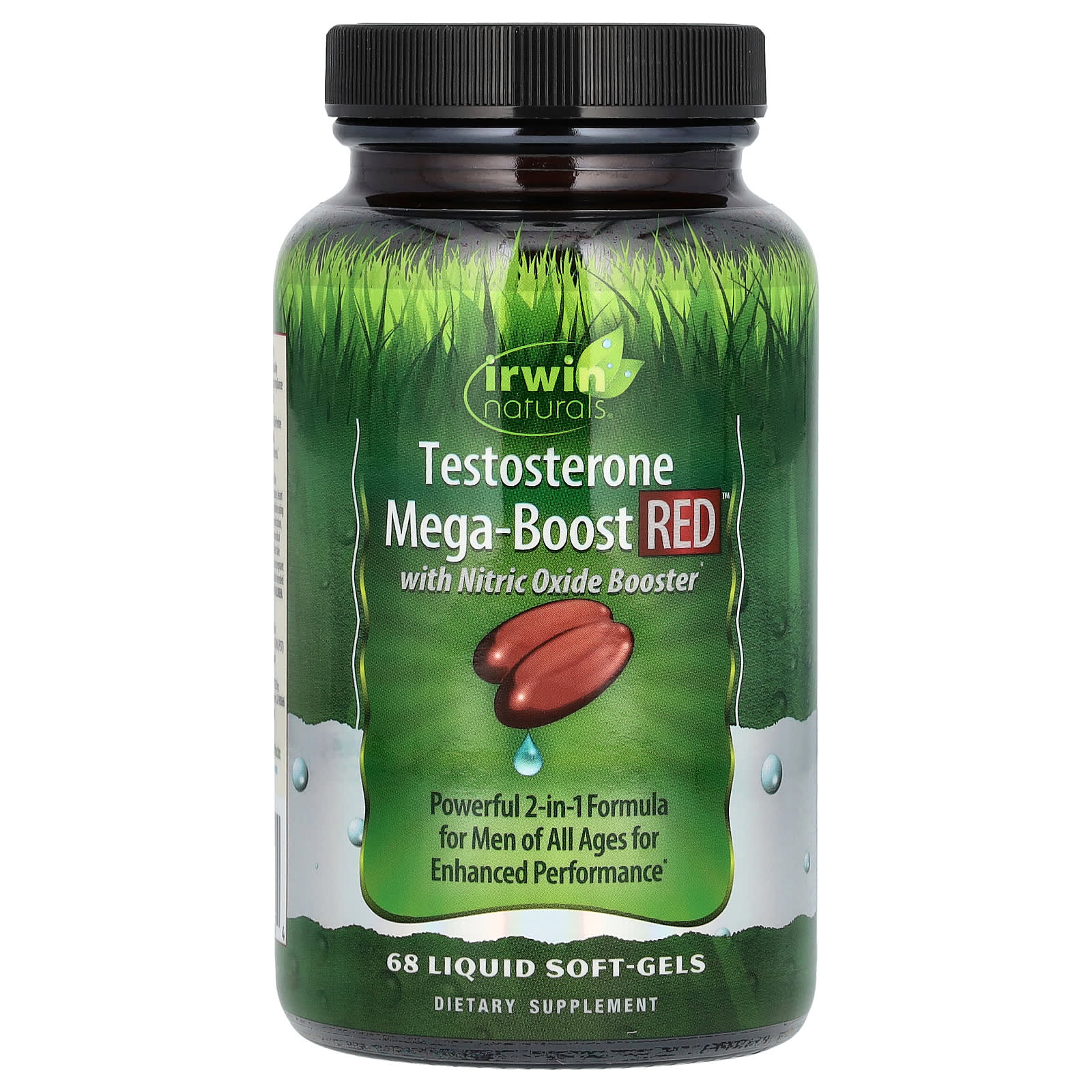 Irwin Naturals Testosterone Mega-Boost RED, 68 Liquid Soft-Gels — Tunisie