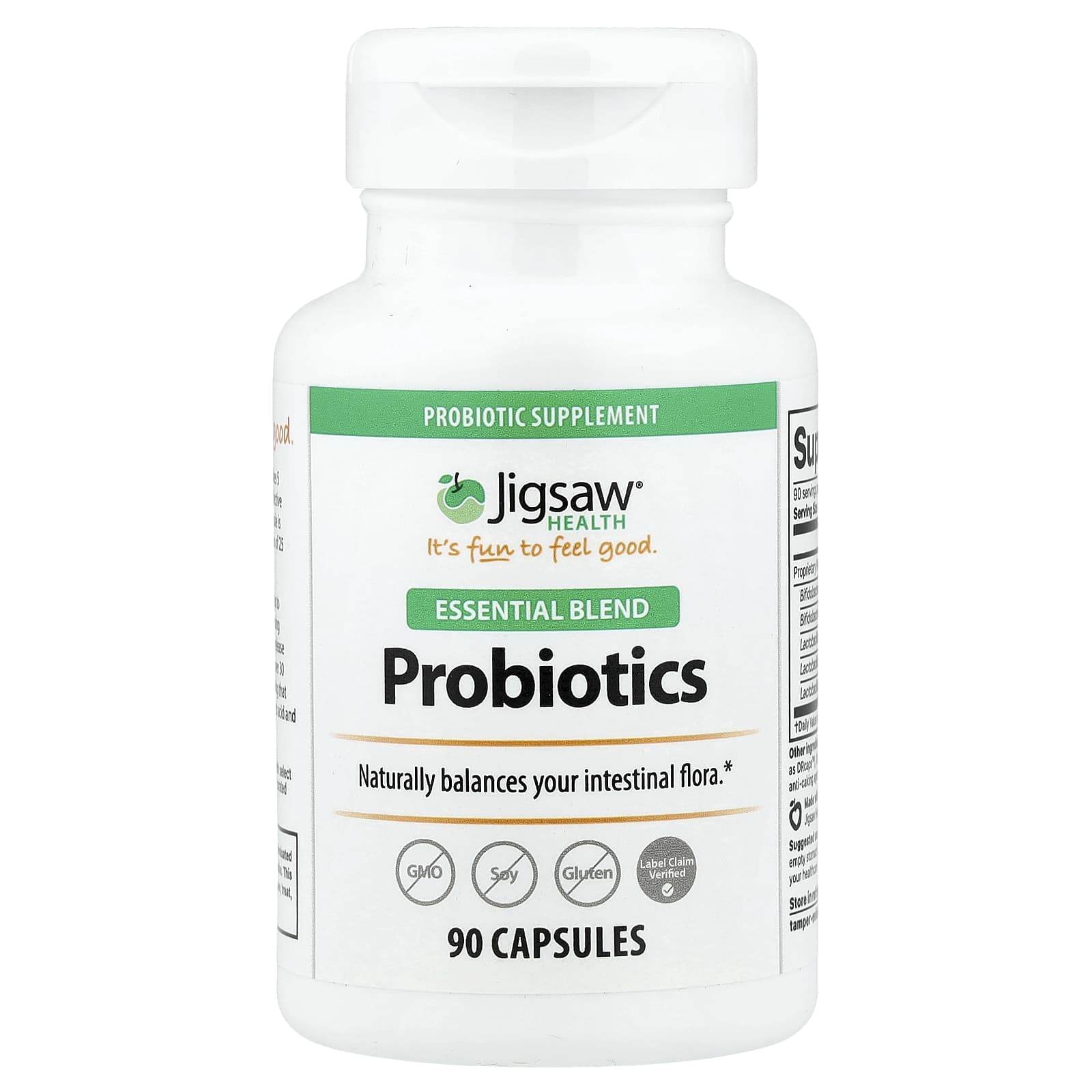 Jigsaw Health Essential Blend, Probiotics – 90 gélules — Tunisie