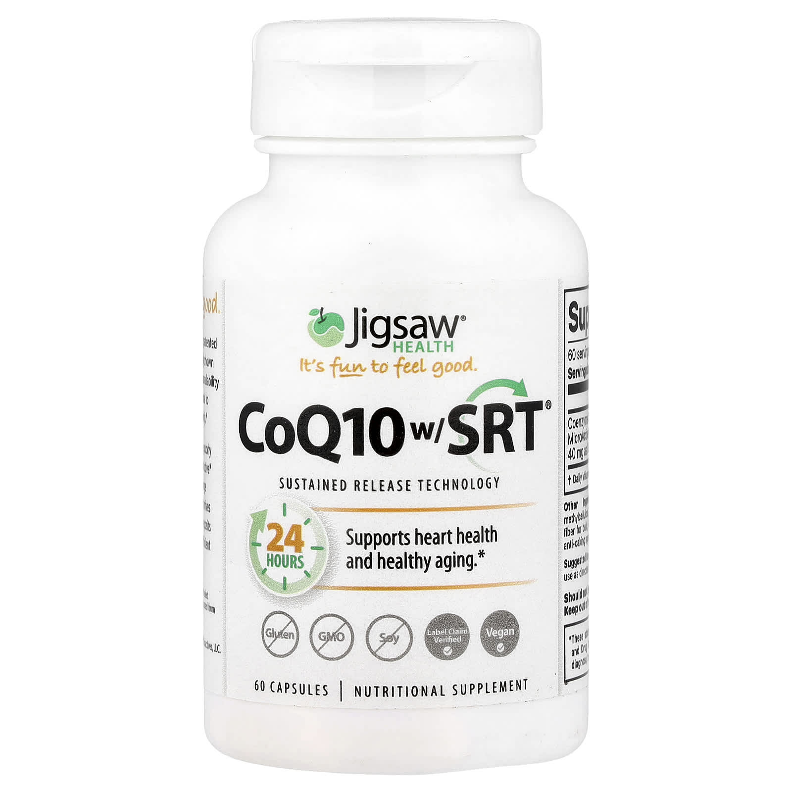 Jigsaw Health CoQ10 w/ SRT – 60 gélules — Tunisie