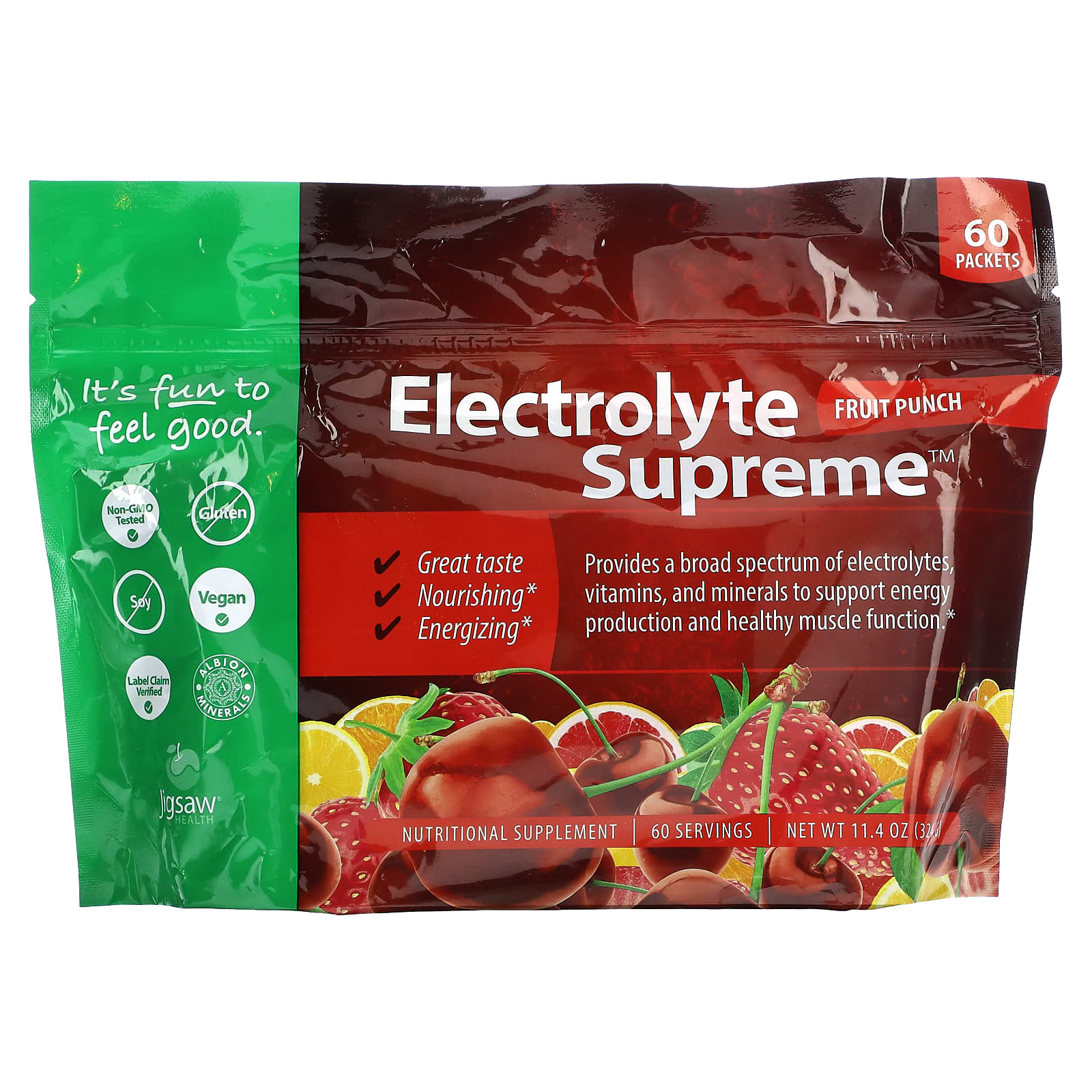 Jigsaw Health Electrolyte Supreme – Fruit Punch – 5,6 g — Tunisie