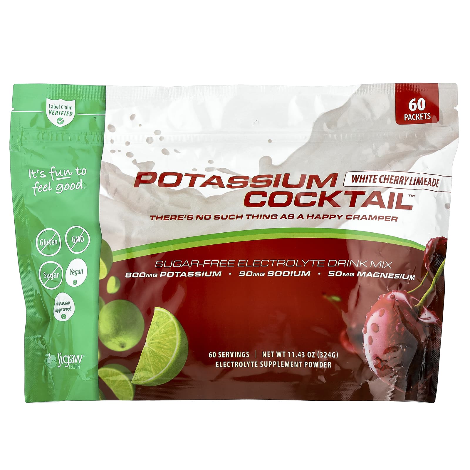 Jigsaw Health Potassium Cocktail – White Cherry Limeade – 5,4 g — Tunisie