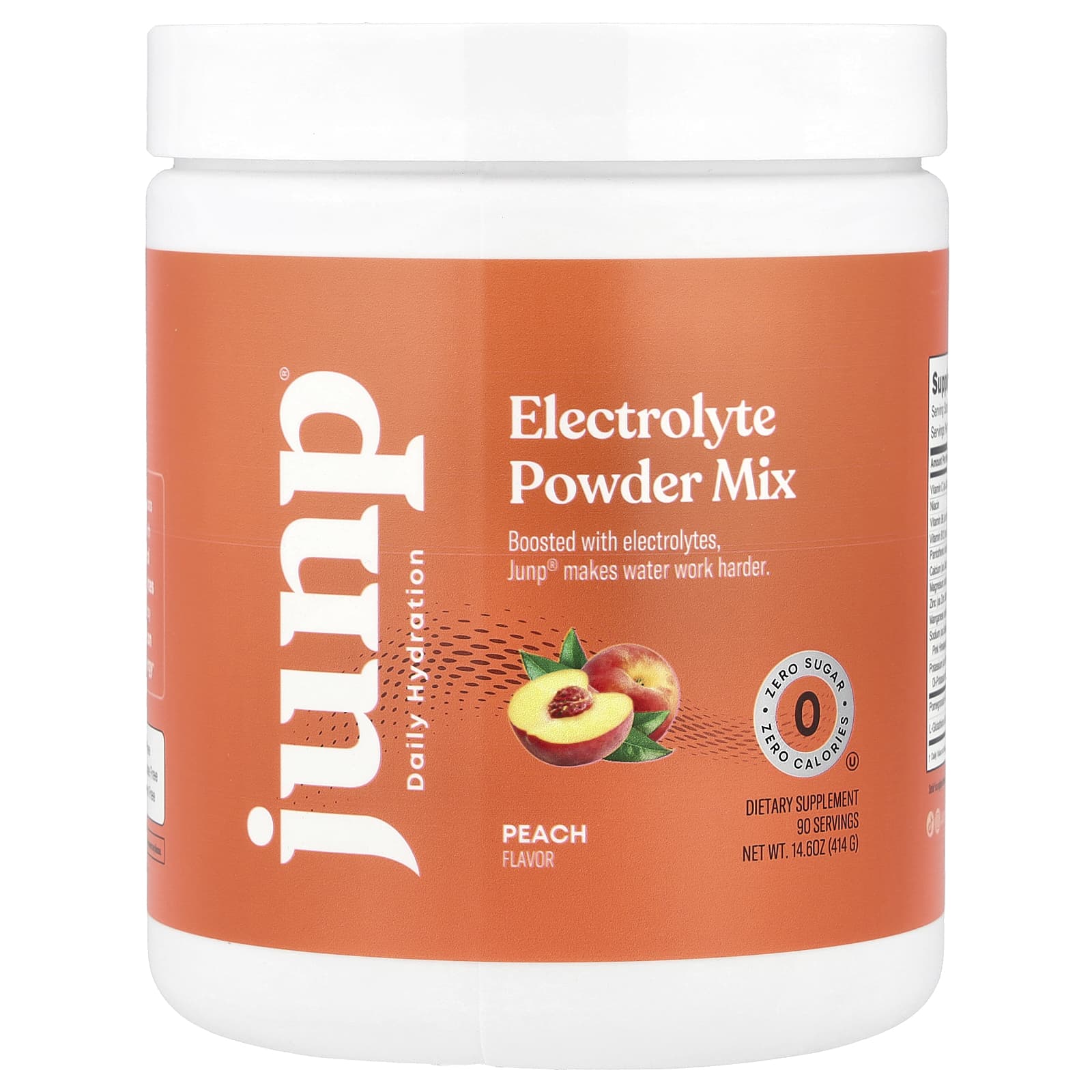 JUNP Hydration Electrolyte Powder Mix – Peach – 414 g — Tunisie