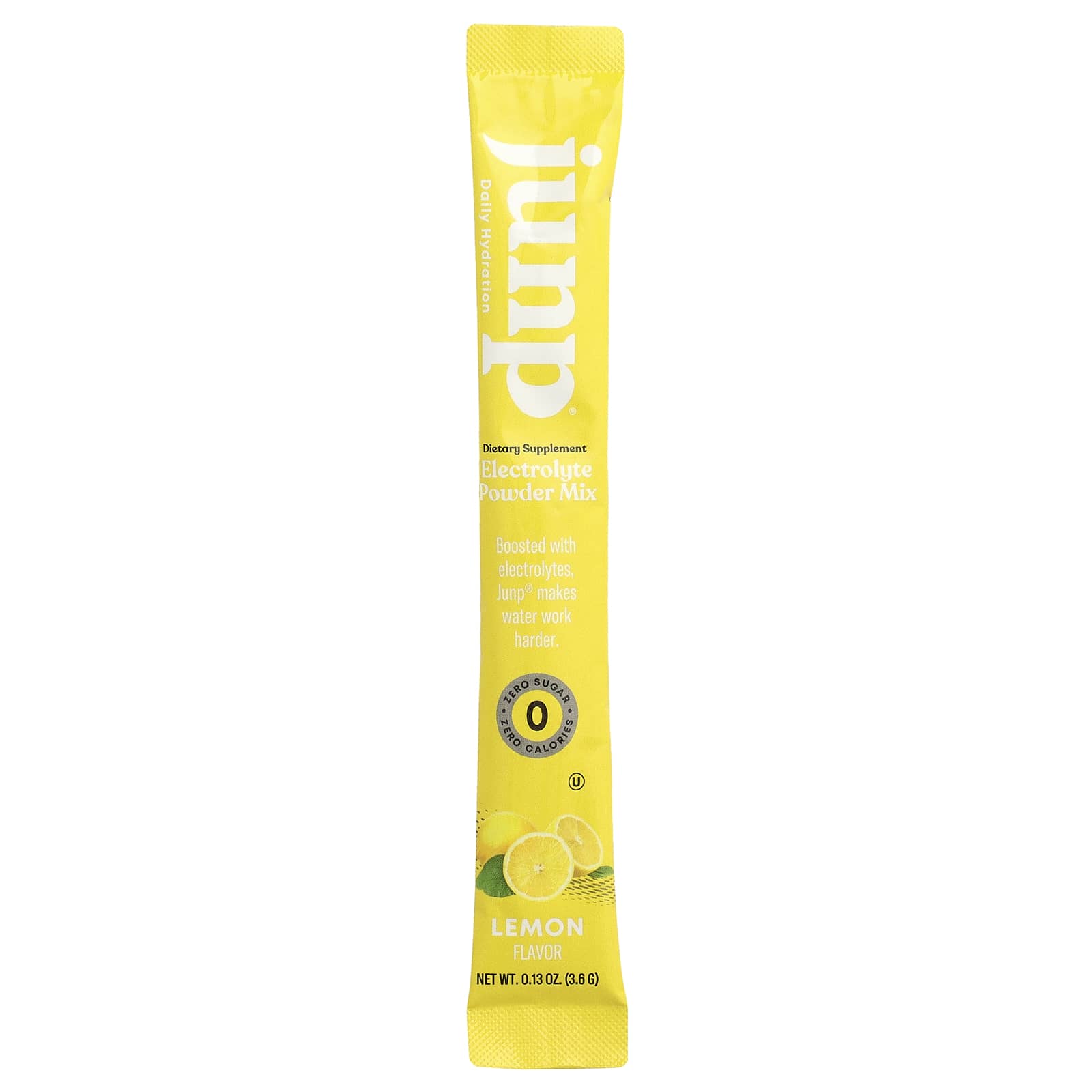 JUNP Hydration Electrolyte Powder Mix – Lemon – 3,6 g — étiquette 1