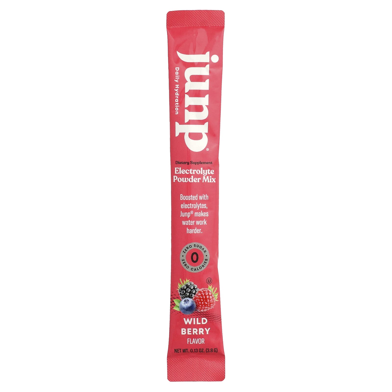 JUNP Hydration Electrolyte Powder Mix – Wild Berry – 3,8 g — étiquette 1