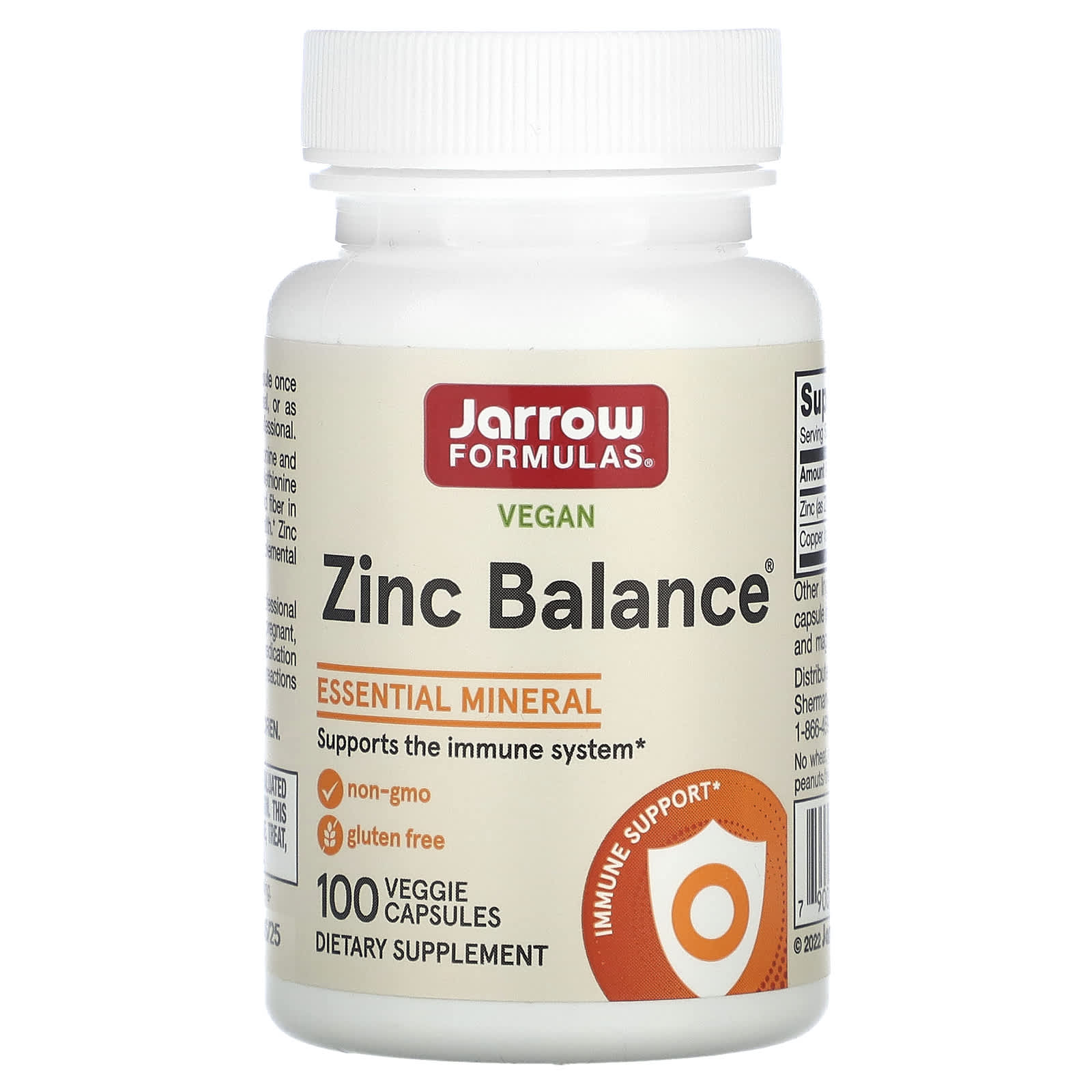 Jarrow Formulas Vegan Zinc Balance – 100 gélules végétales — Tunisie