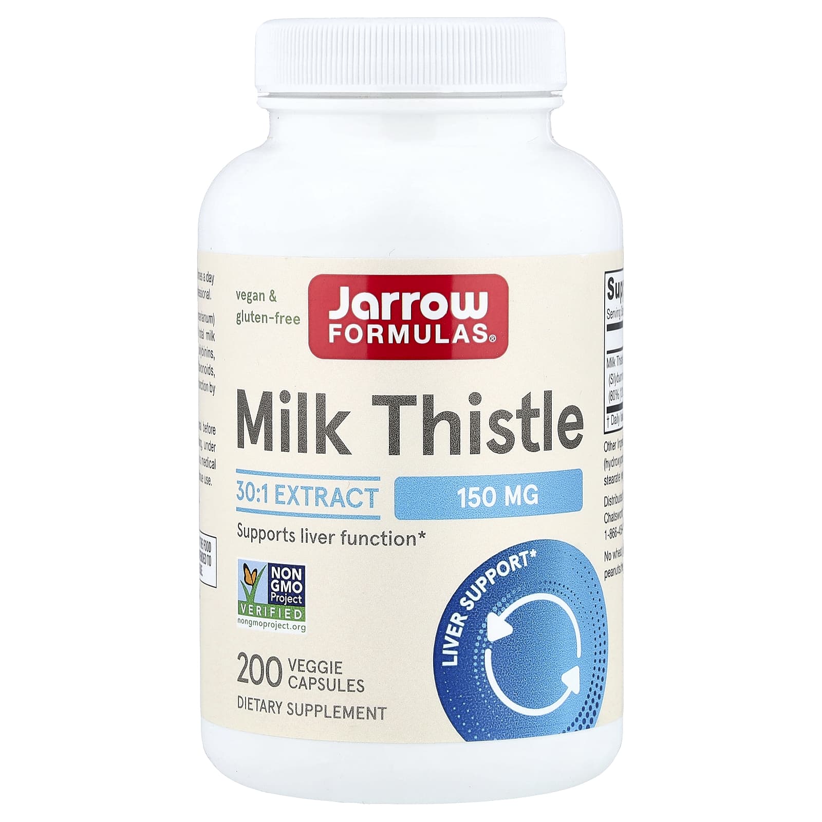 Jarrow Formulas Milk Thistle – 200 gélules végétales — Tunisie