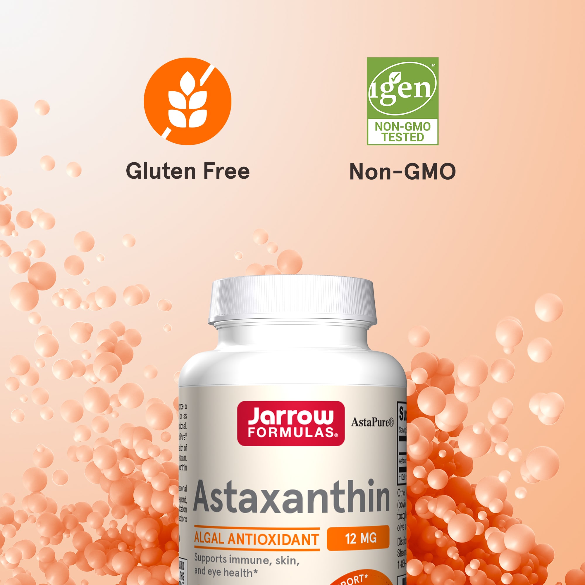 Jarrow Formulas Astaxanthin – 30 capsules molles — étiquette 3