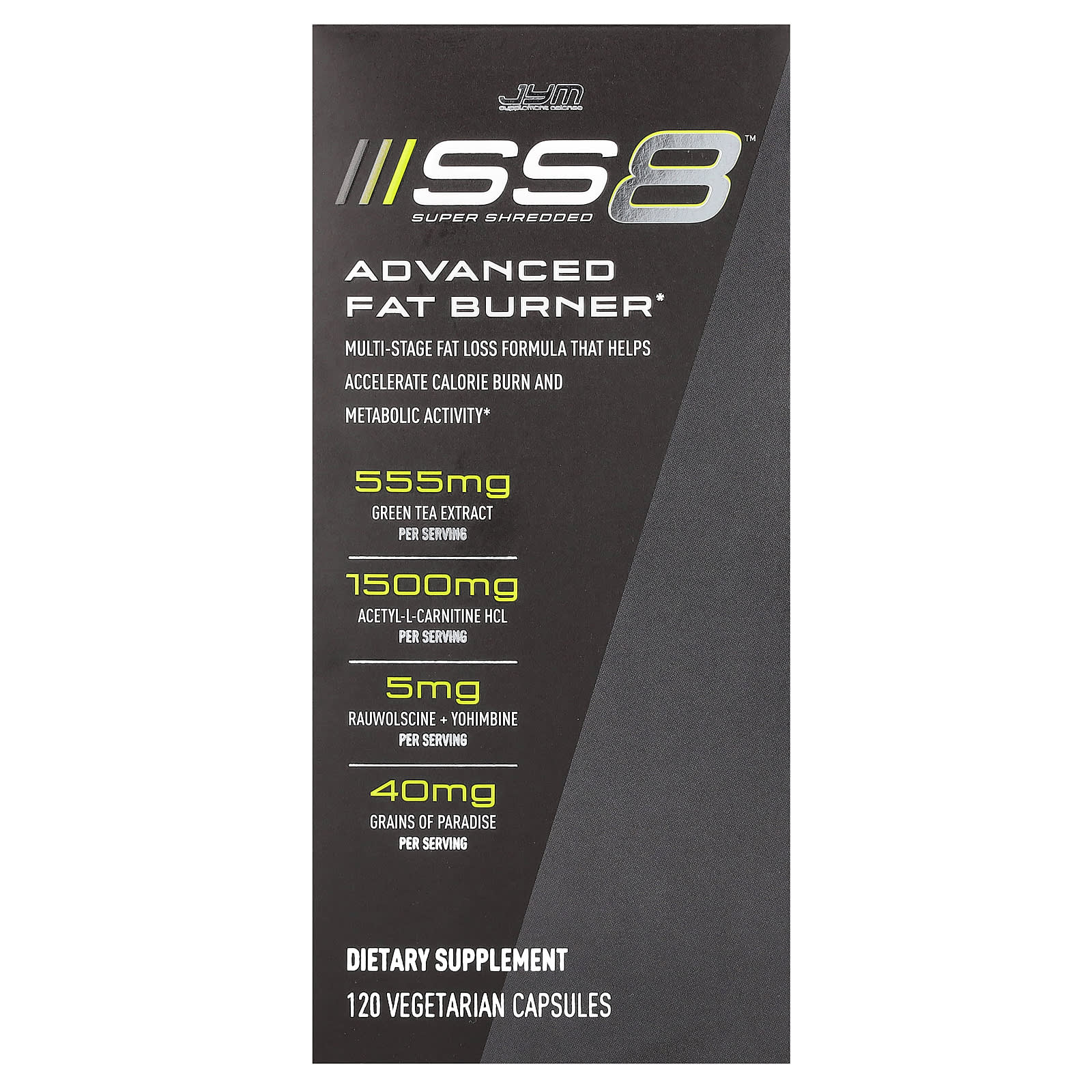 JYM Supplement Science SS8 Advanced Fat Burner – 120 gélules végétales — Tunisie