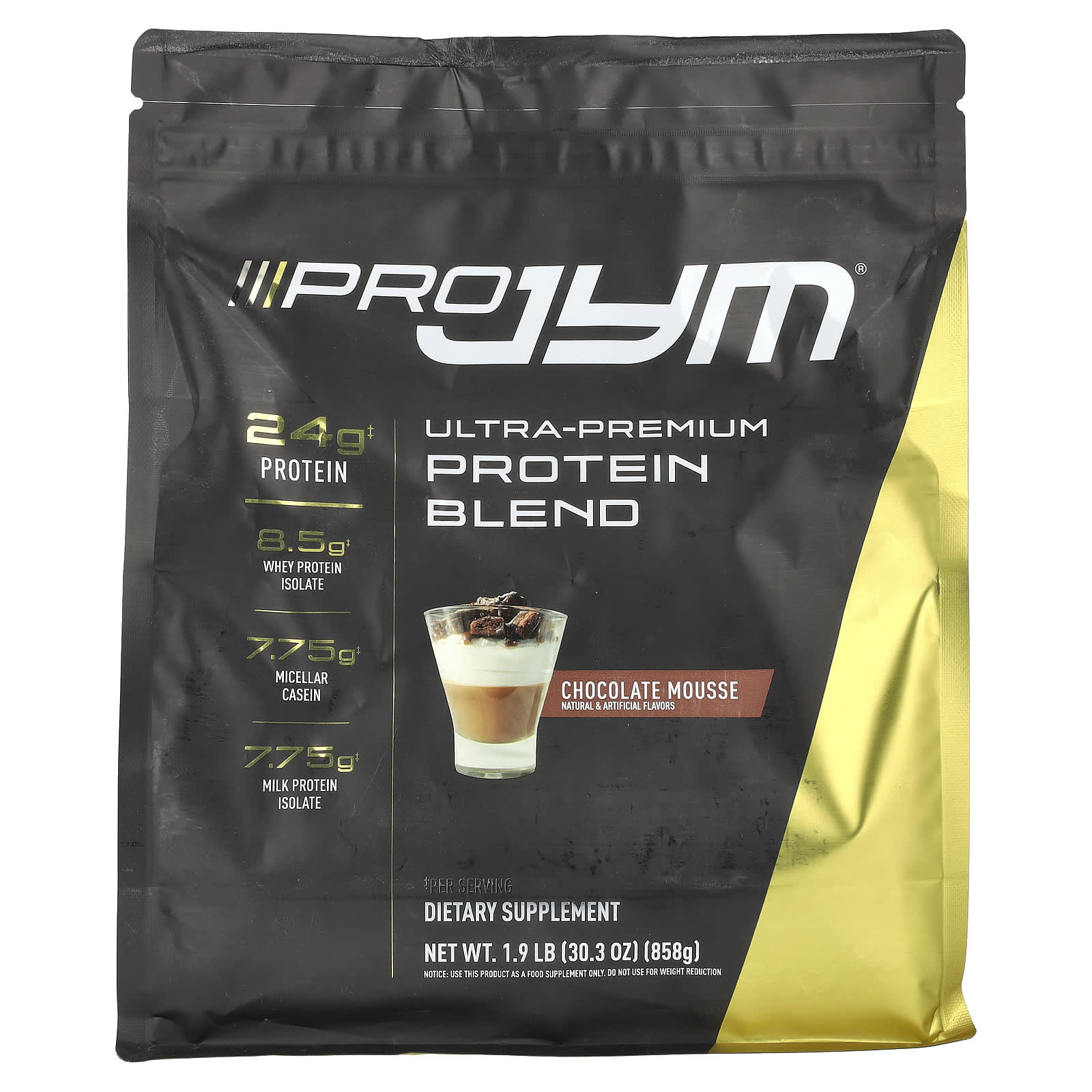 JYM Supplement Science Pro JYM, Ultra-Premium Protein Blend – Chocolate Mousse – 858 g — Tunisie