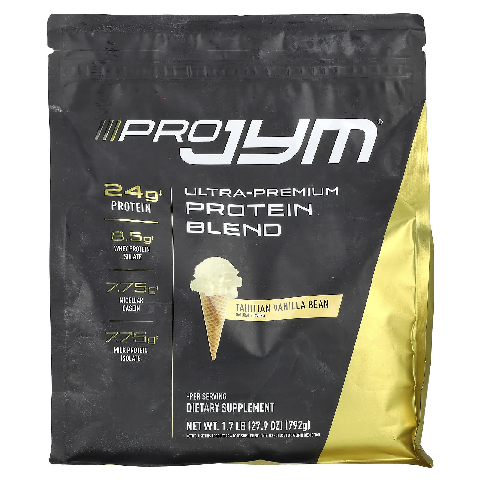 JYM Supplement Science Pro JYM, Ultra-Premium Protein Blend – Tahitian Vanilla Bean – 792 g — Tunisie