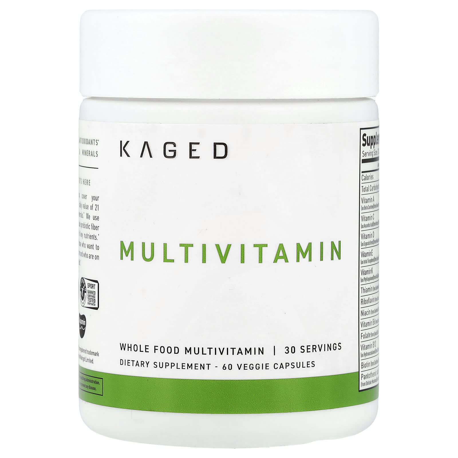 Kaged Multivitamin – 60 gélules végétales — Tunisie