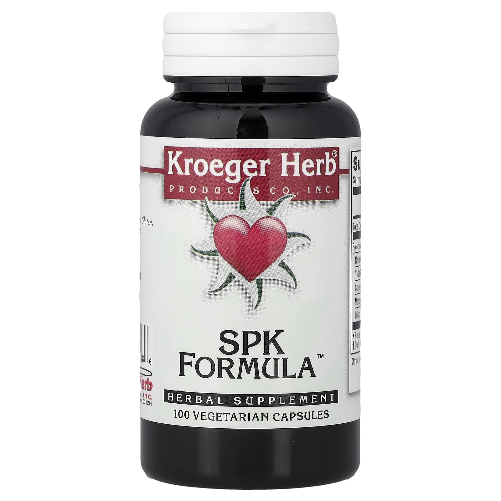 Kroeger Herb Co SPK Formula – 100 gélules végétales — Tunisie