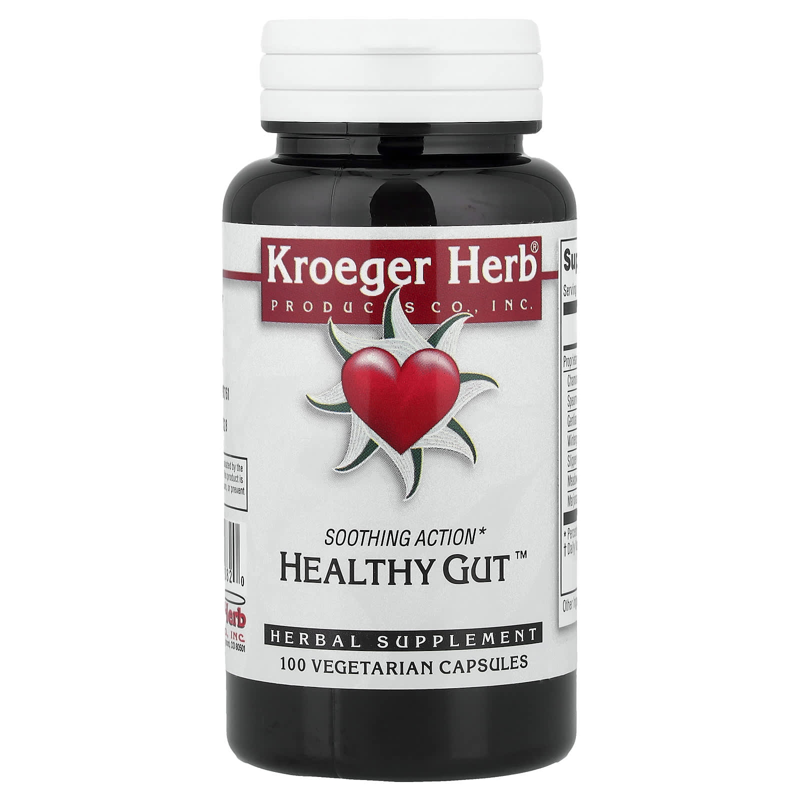 Kroeger Herb Co Healthy Gut – 100 gélules végétales — Tunisie