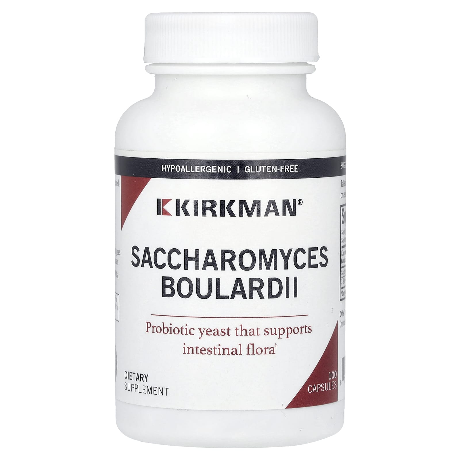 Kirkman Labs Saccharomyces Boulardii – 100 gélules — Tunisie