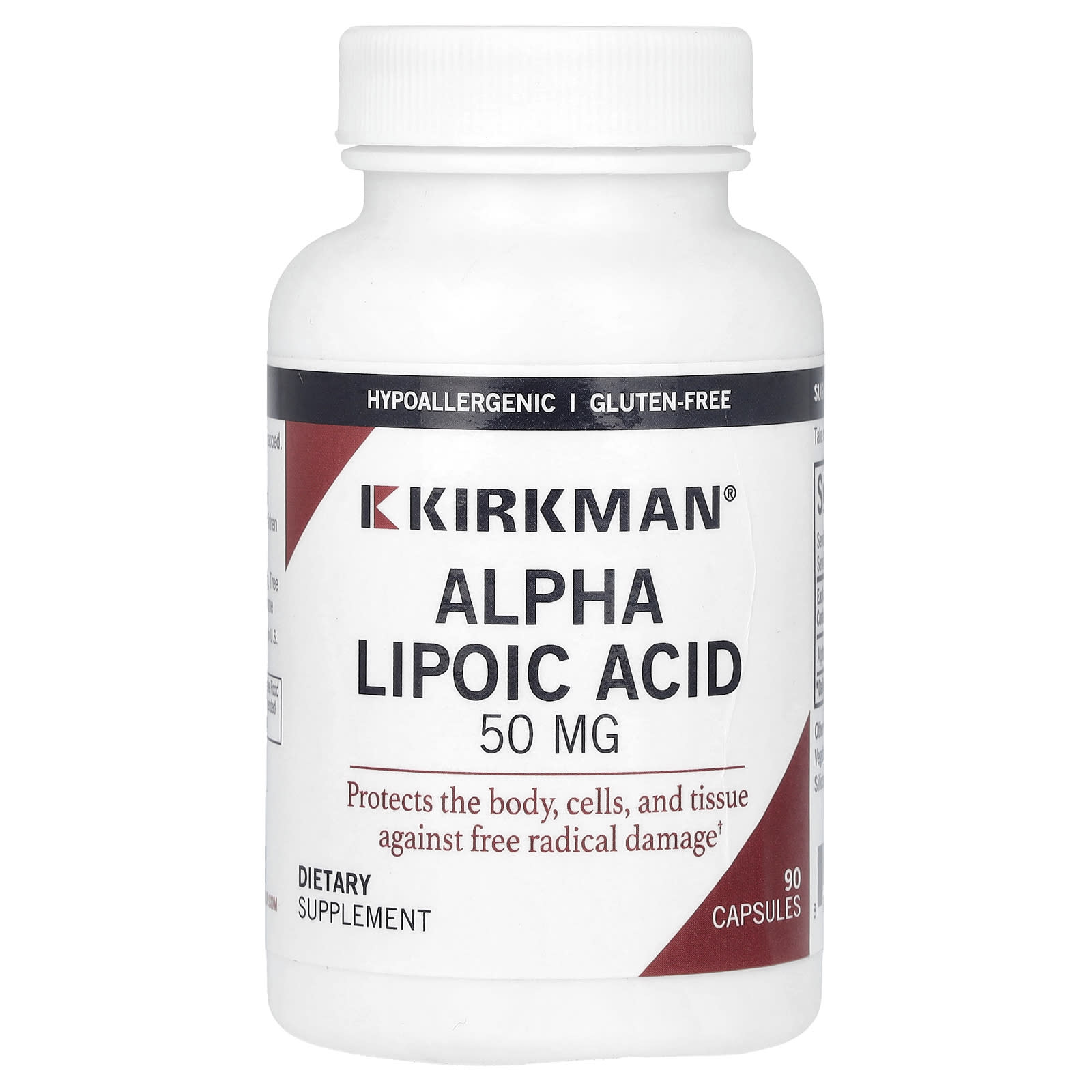 Kirkman Labs Alpha Lipoic Acid – 50 mg – 90 gélules — Tunisie
