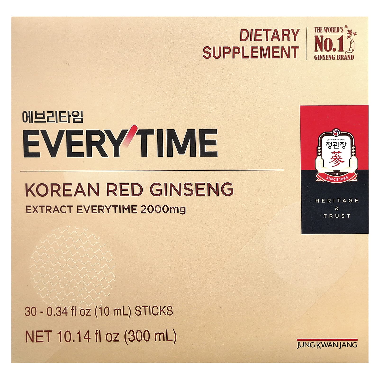JungKwanJang Korean Red Ginseng Extract, Everytime – 10 ml — Tunisie