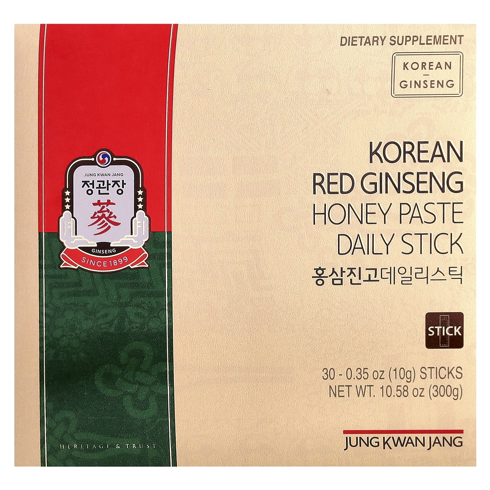 JungKwanJang Korean Red Ginseng Honey Paste Daily Stick – Korean Red Ginseng Honey Paste Daily Stick – 10 g — Tunisie