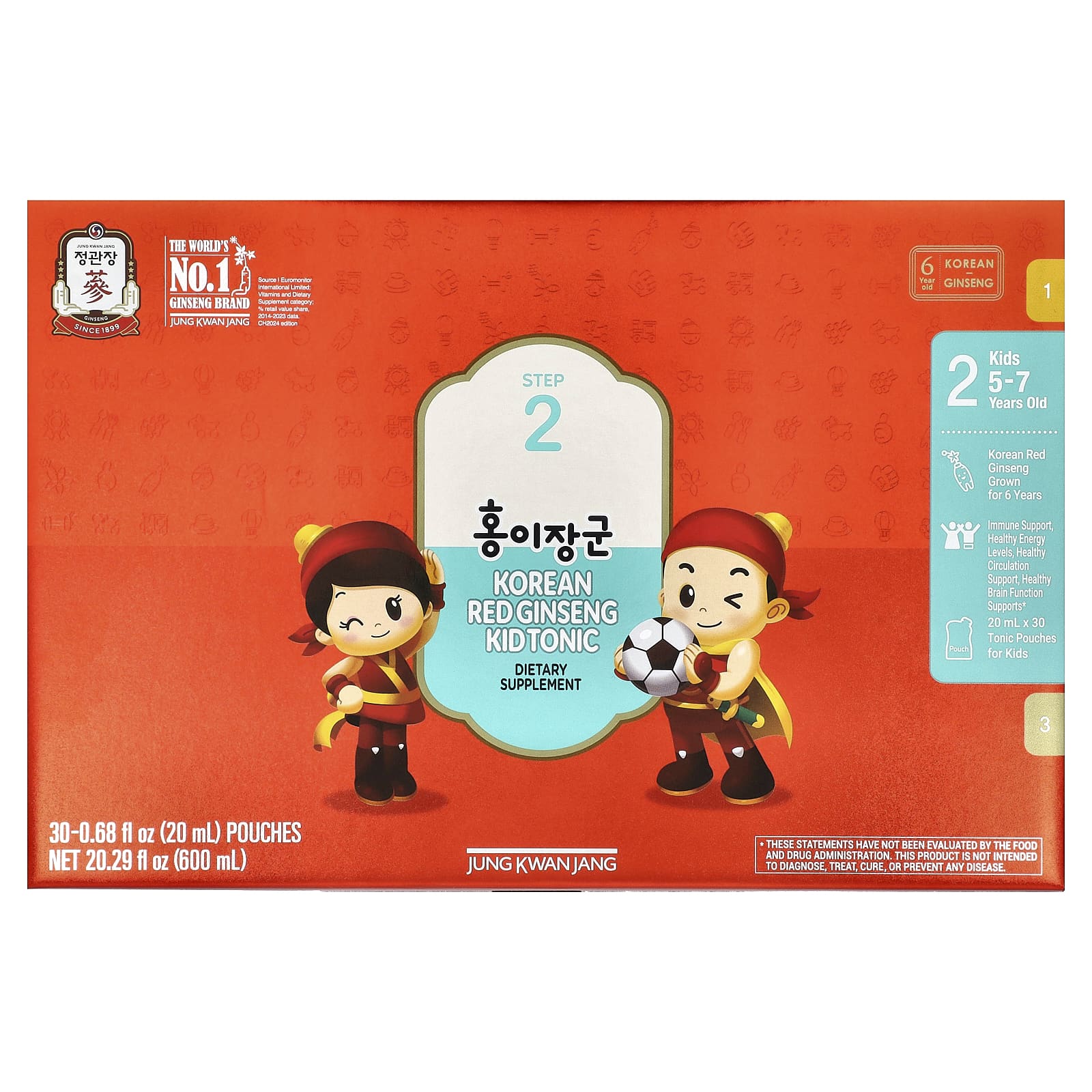 JungKwanJang Korean Red Ginseng Kid Tonic – 20 ml — Tunisie