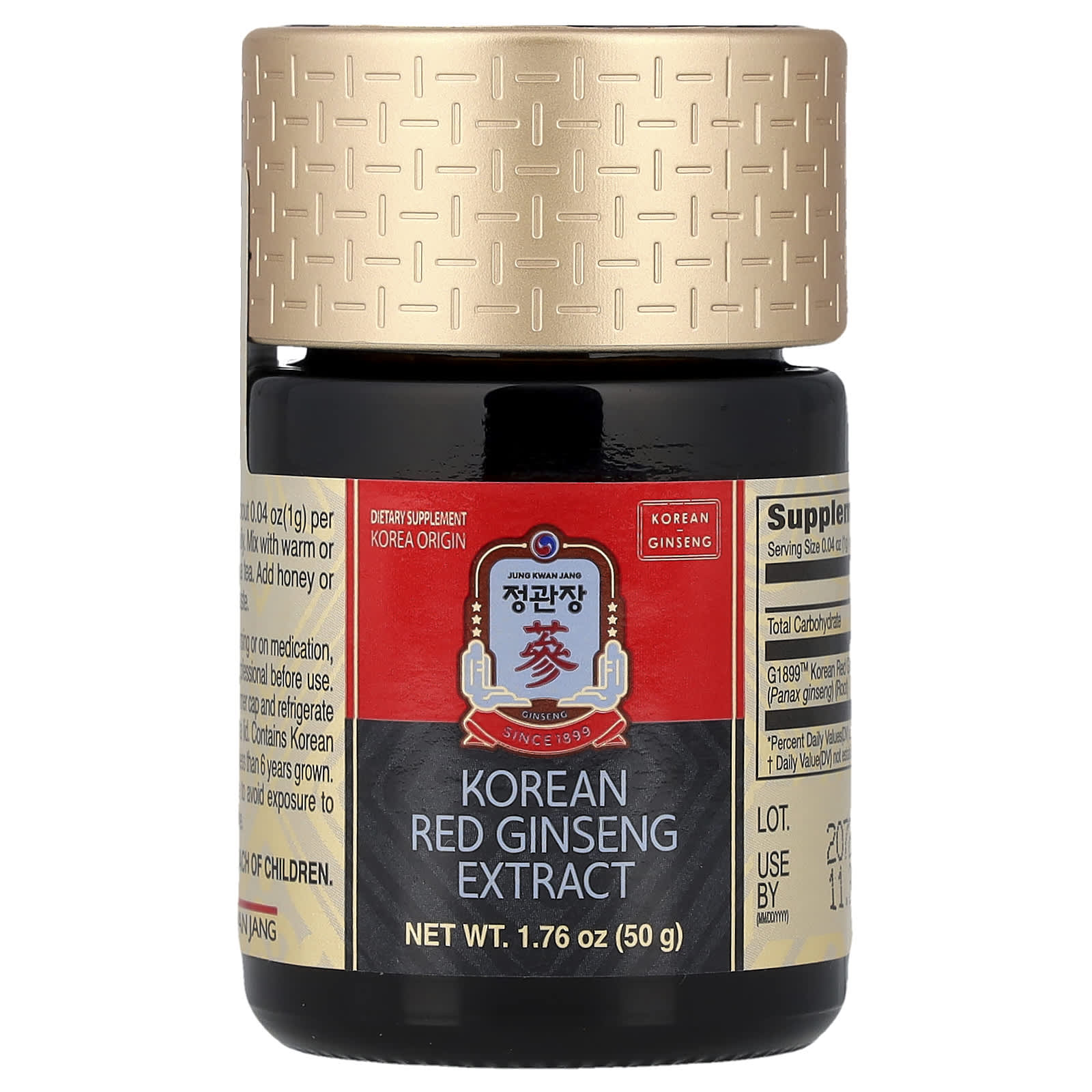 JungKwanJang Korean Red Ginseng Extract – 50 g — étiquette 1