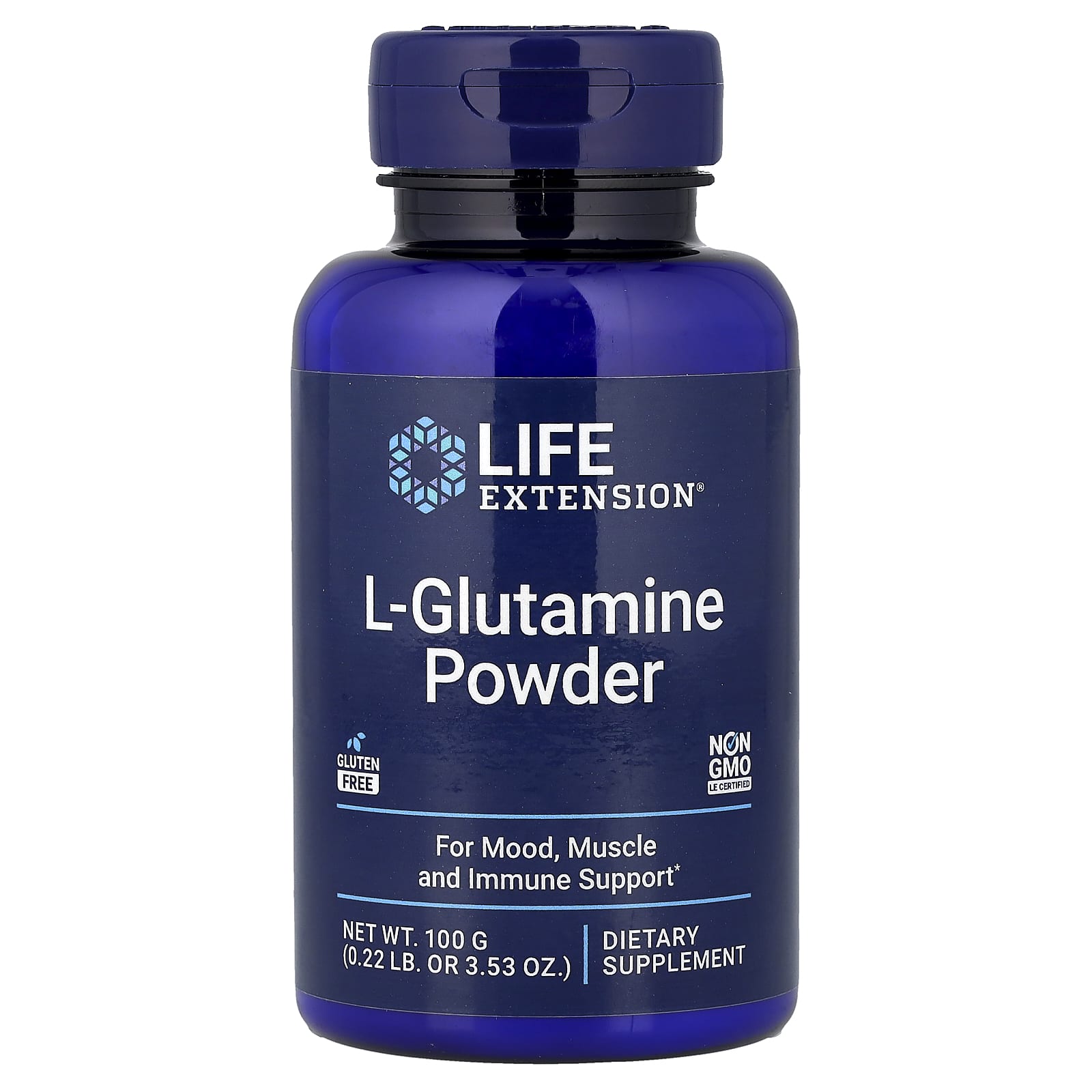 Life Extension L-Glutamine Powder – 100 g — Tunisie