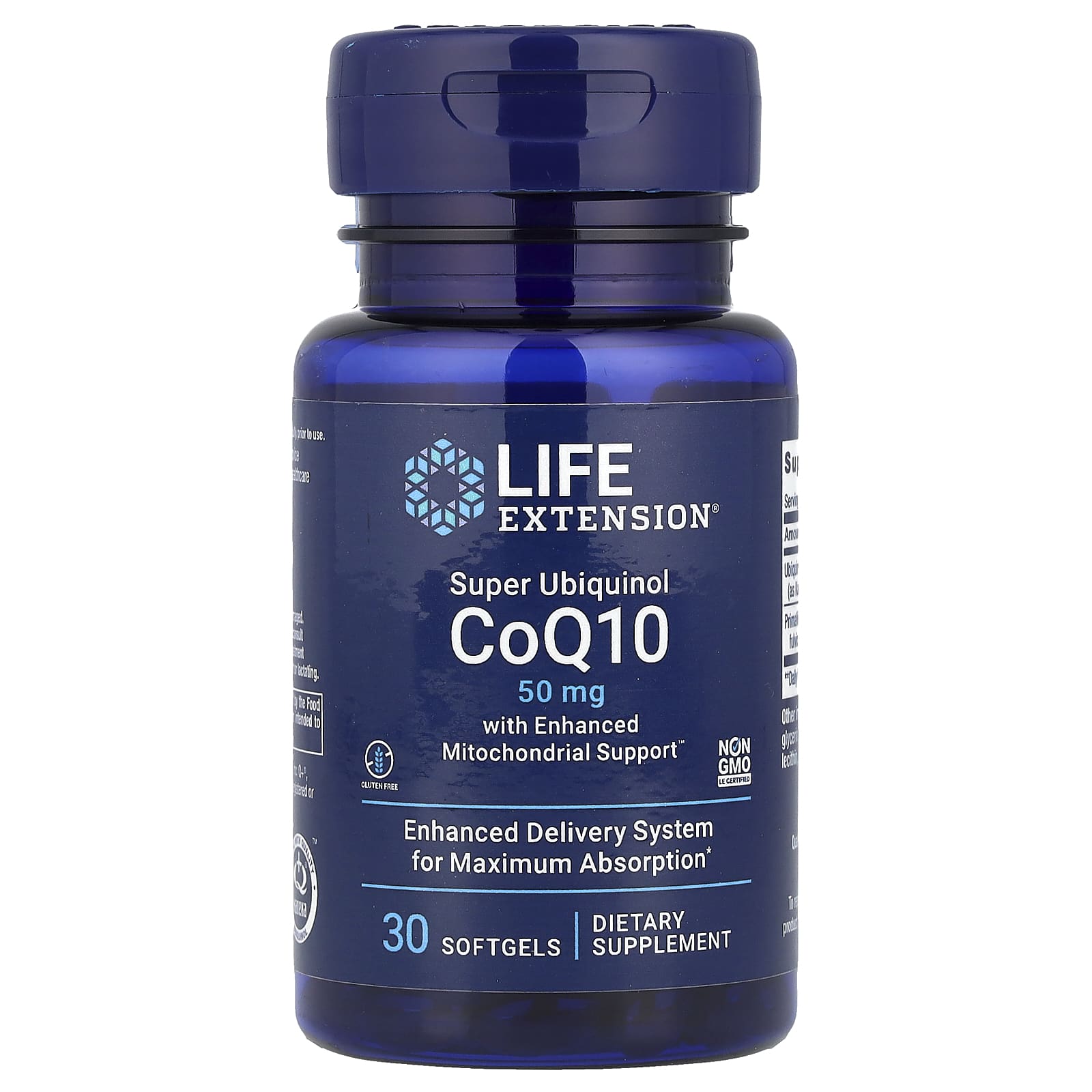 Life Extension Super Ubiquinol CoQ10 with Enhanced Mitochondrial Support – 30 capsules molles — Tunisie