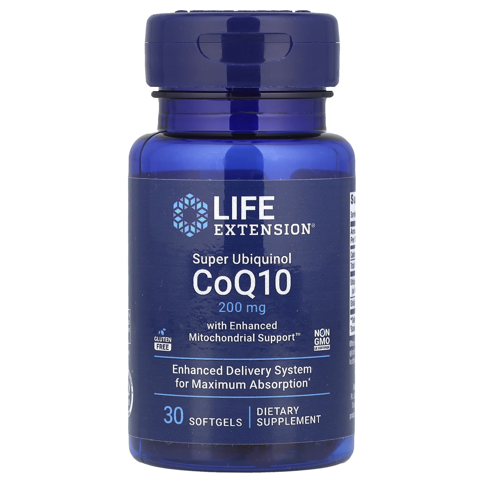 Life Extension Super Ubiquinol CoQ10 with Enhanced Mitochondrial Support – 200 mg – 30 capsules molles — Tunisie