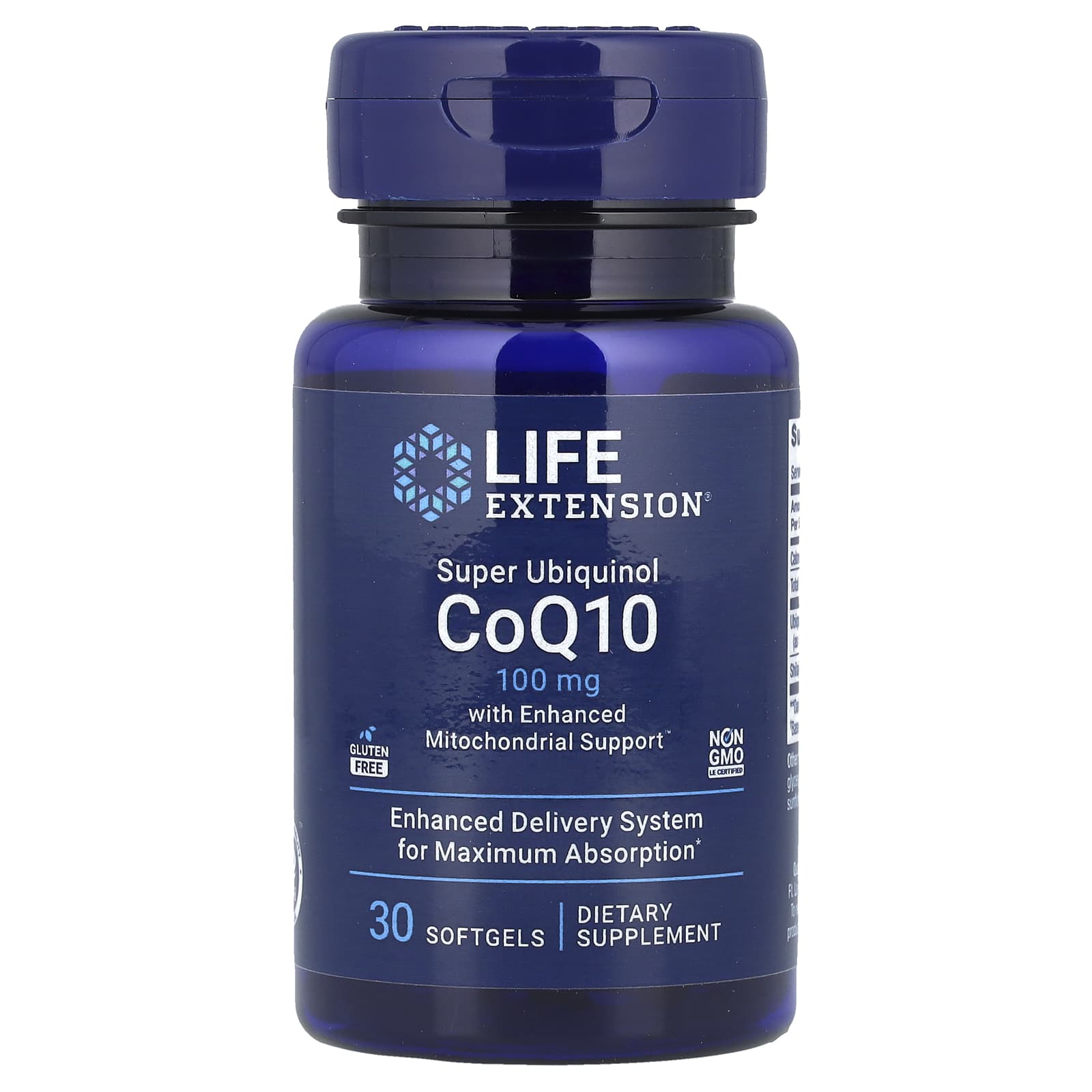 Life Extension Super Ubiquinol CoQ10 with Enhanced Mitochondrial Support – 100 mg – 30 capsules molles — Tunisie
