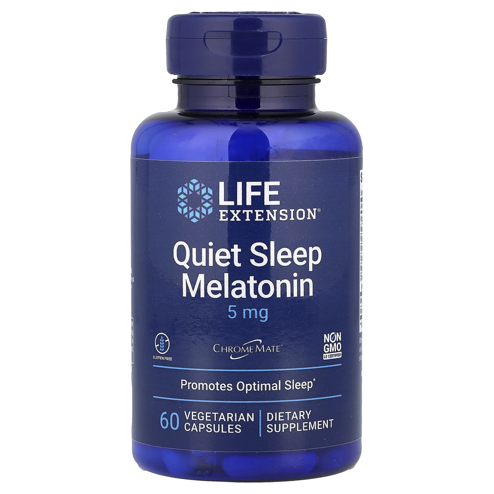 Life Extension Quiet Sleep Melatonin – 60 gélules végétales — Tunisie