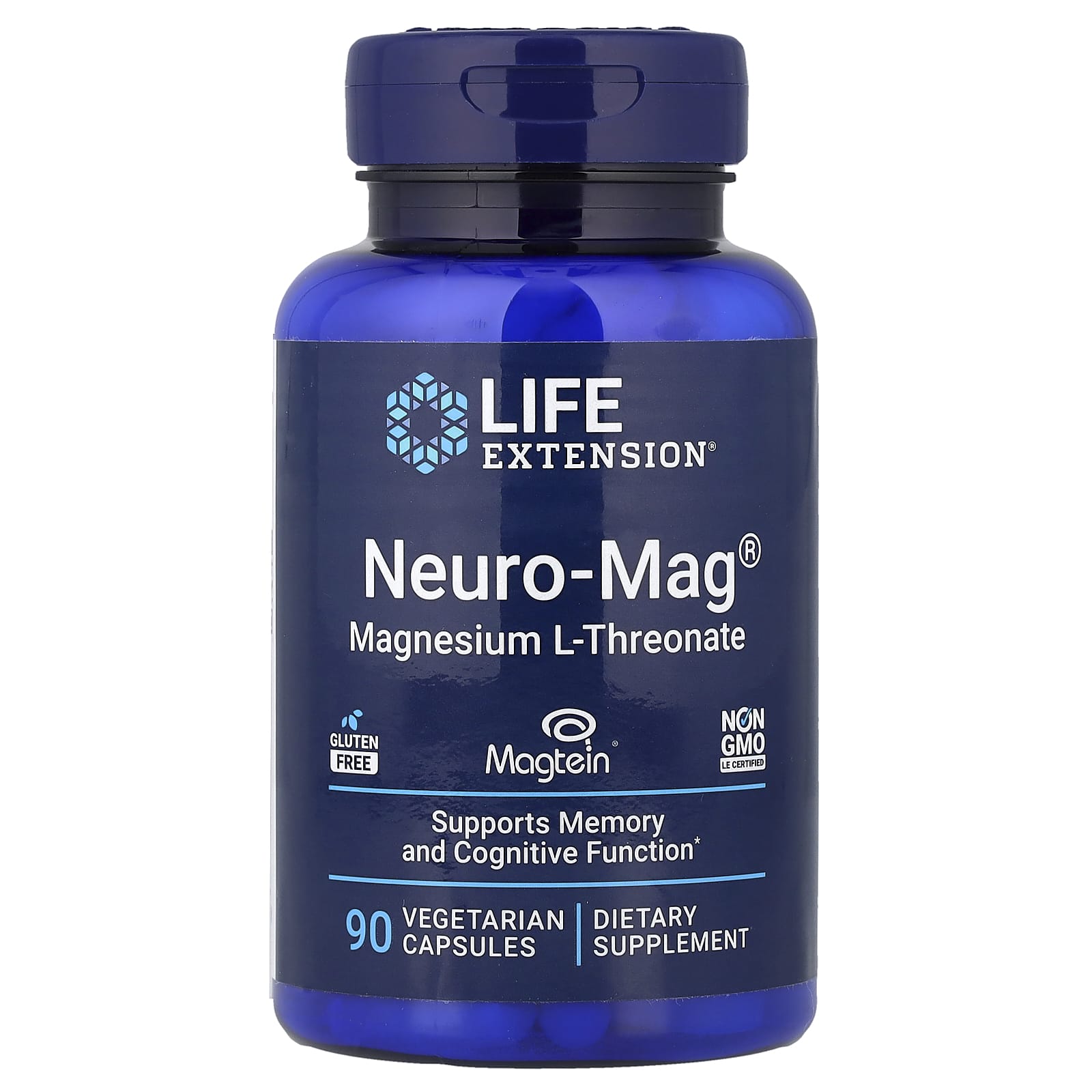 Life Extension Neuro-Mag, Magnesium L-Threonate – 90 gélules végétales — Tunisie