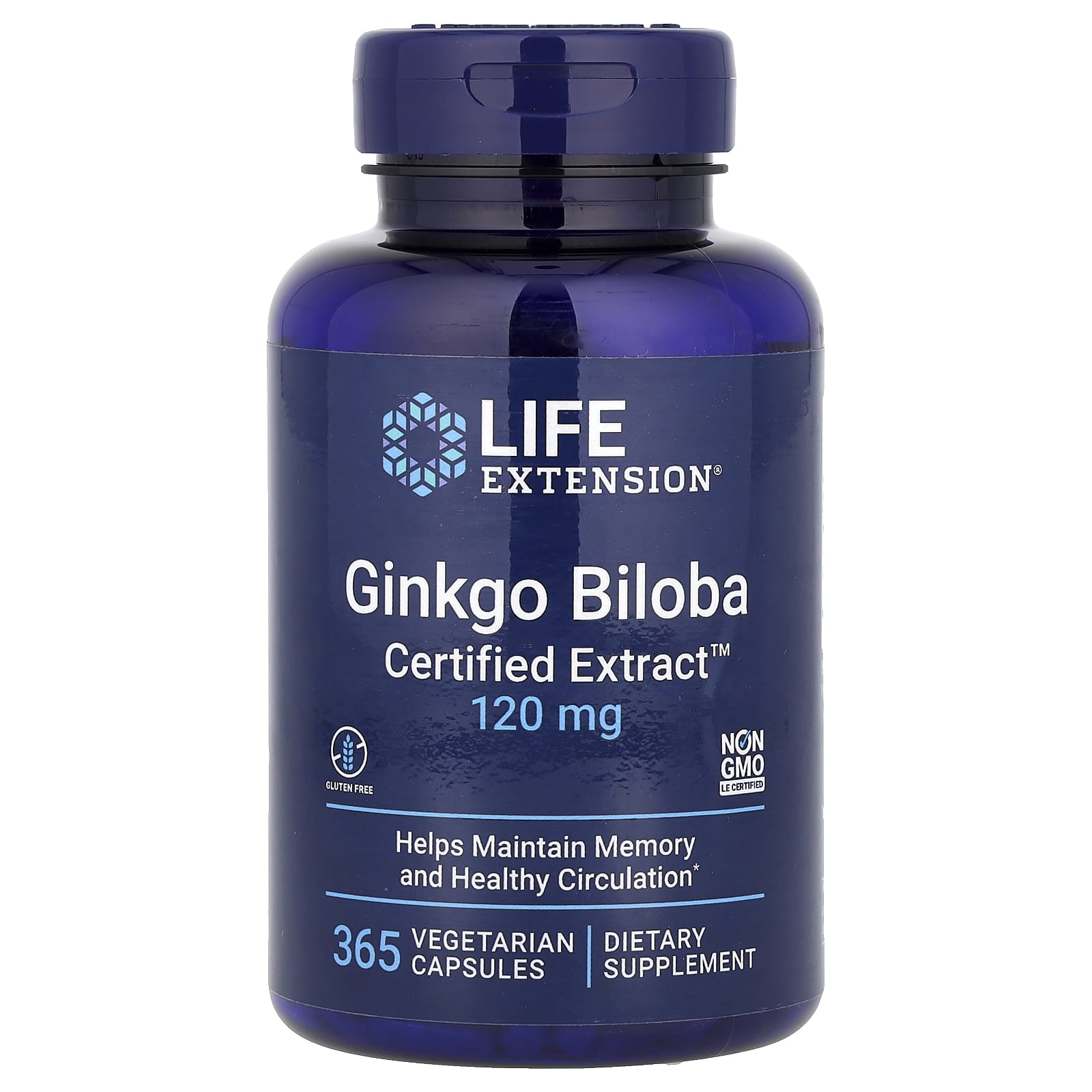Life Extension Ginkgo Biloba – 365 gélules végétales — Tunisie