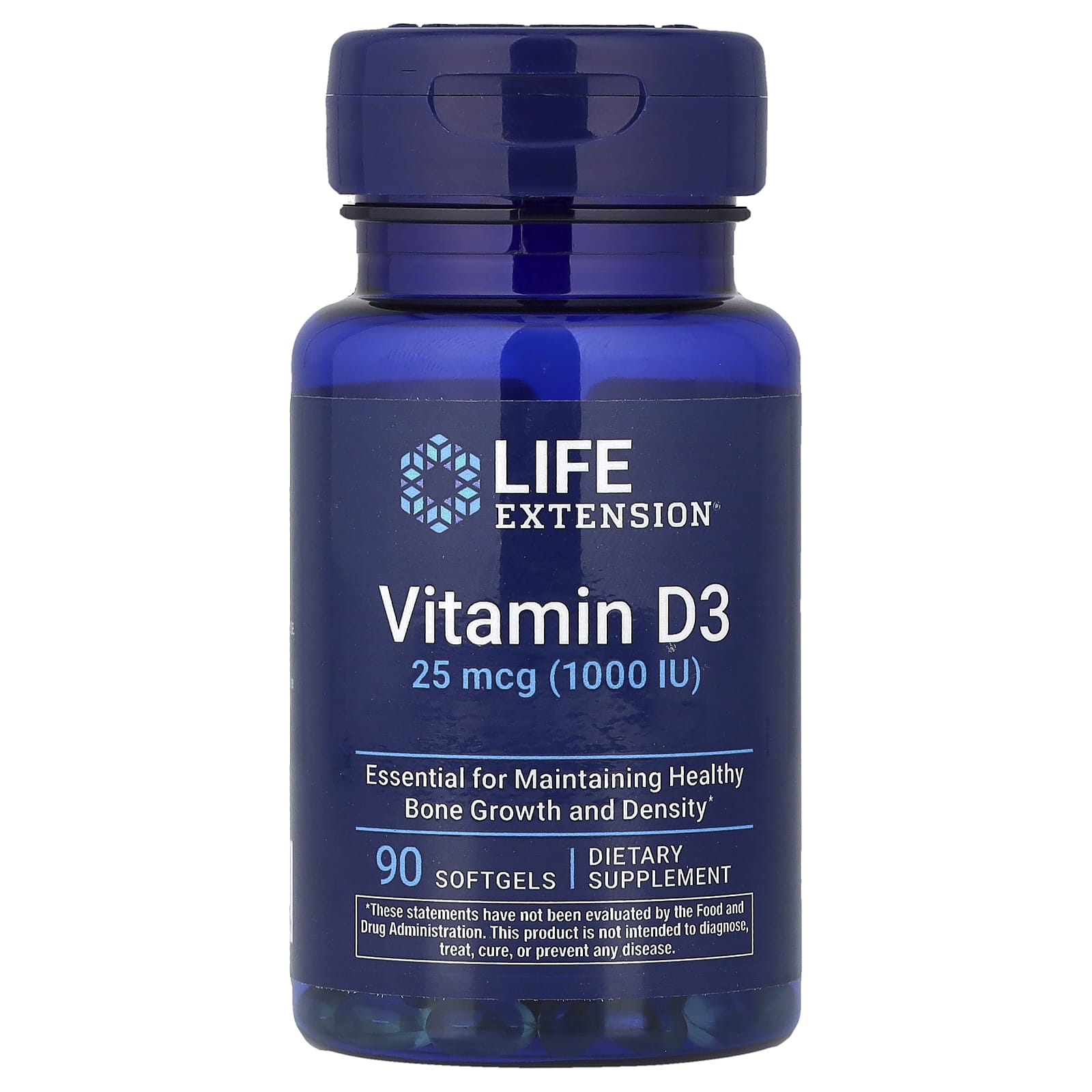 Life Extension Vitamin D3 – 90 capsules molles — Tunisie