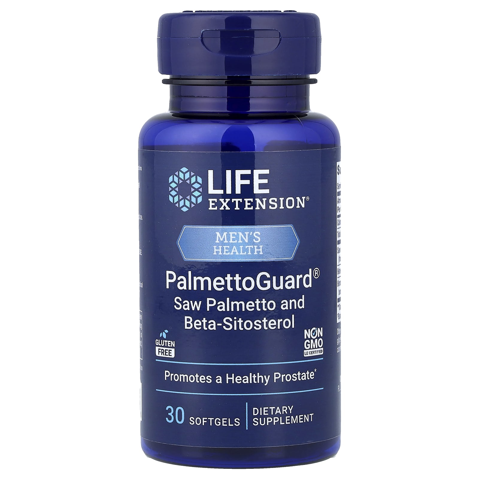 Life Extension Men's Health, PalmettoGuard, Saw Palmetto and Beta-Sitosterol – 30 capsules molles — Tunisie