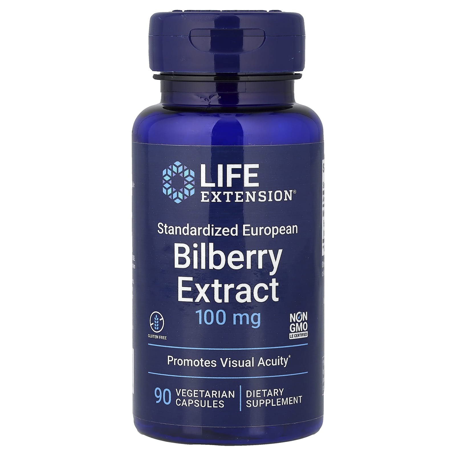 Life Extension Bilberry Extract – Bilberry Extract – 90 gélules végétales — Tunisie