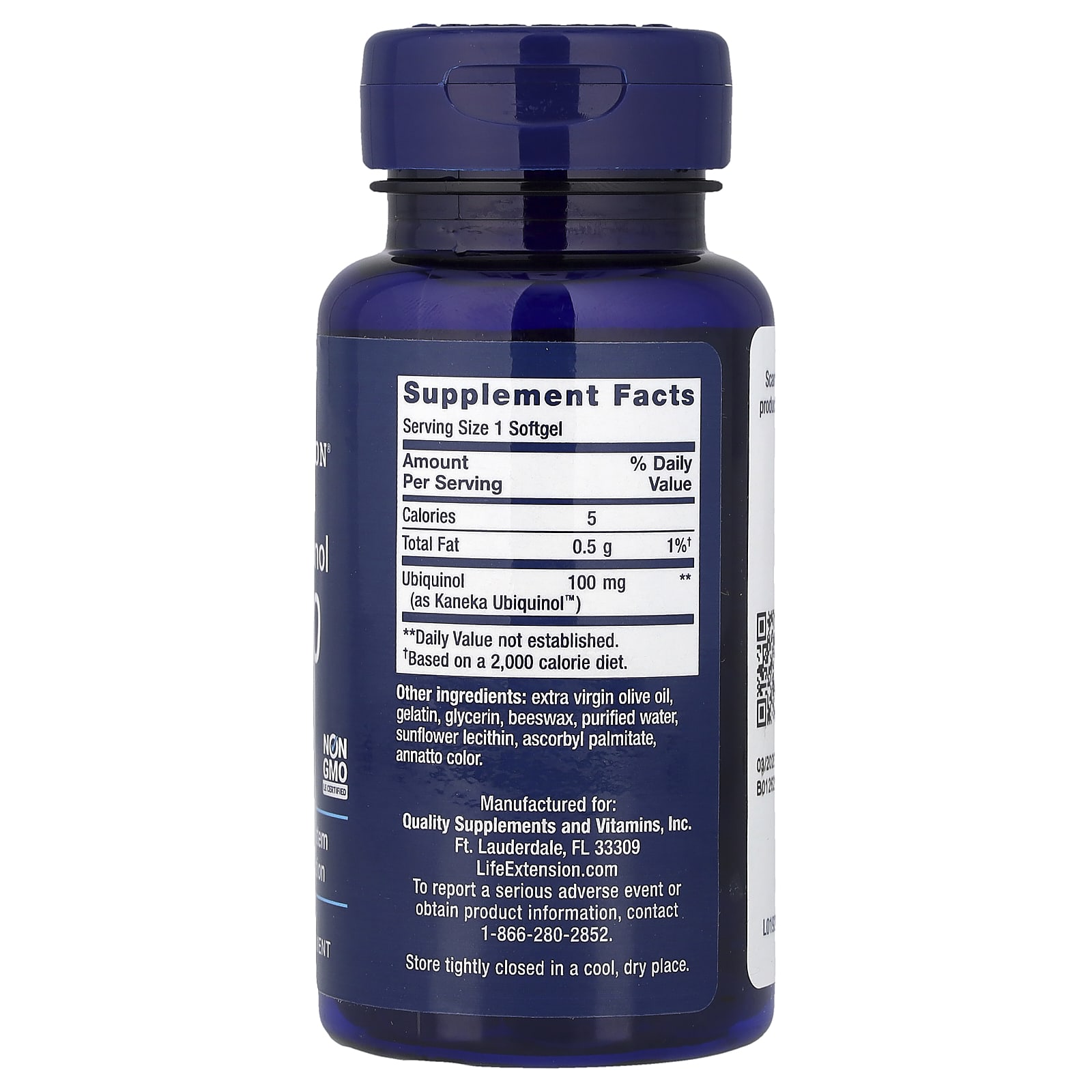 Life Extension Super Ubiquinol CoQ10 – 60 capsules molles — photo 2 sur 2