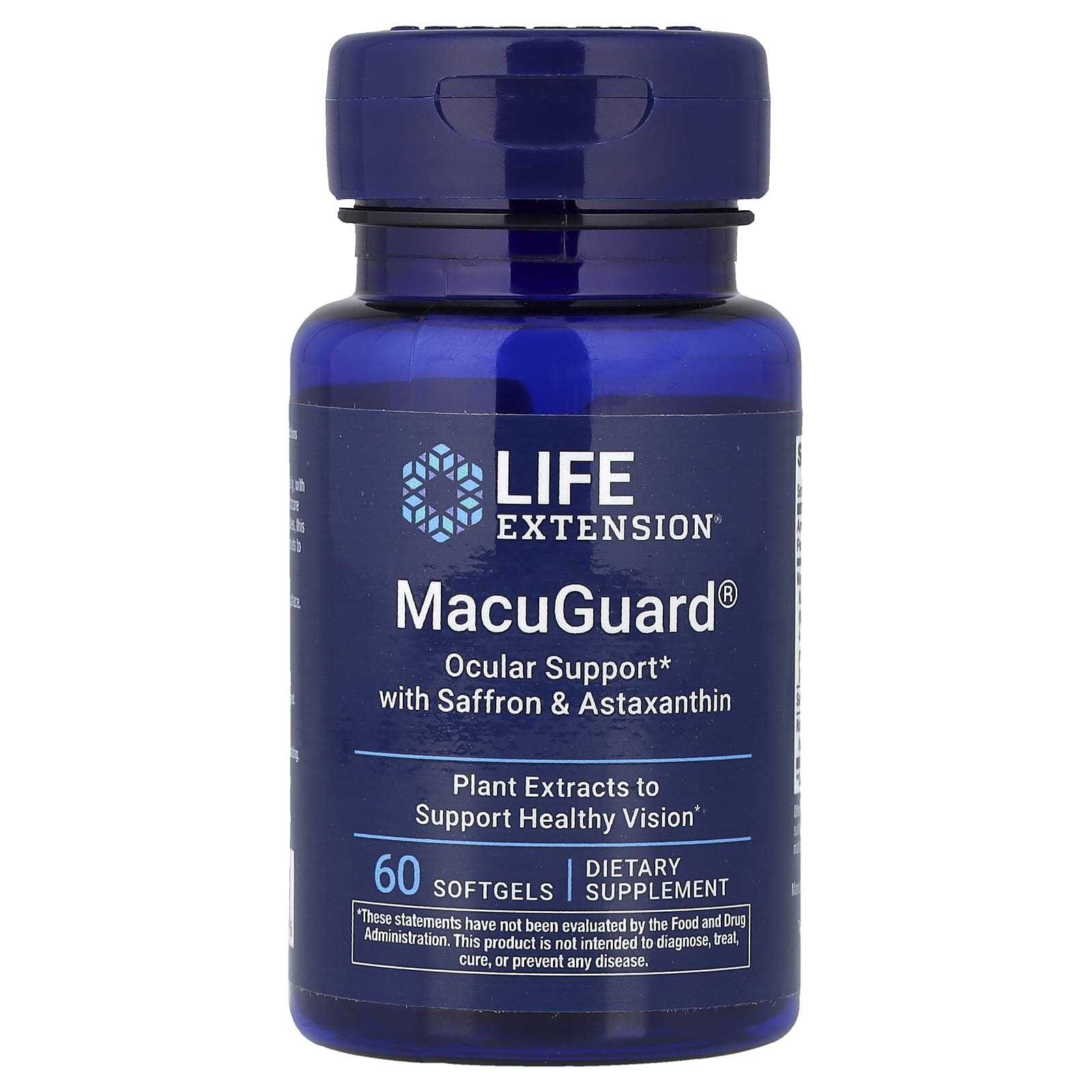 Life Extension MacuGuard, Ocular Support with Saffron & Astaxanthin – 60 capsules molles — Tunisie