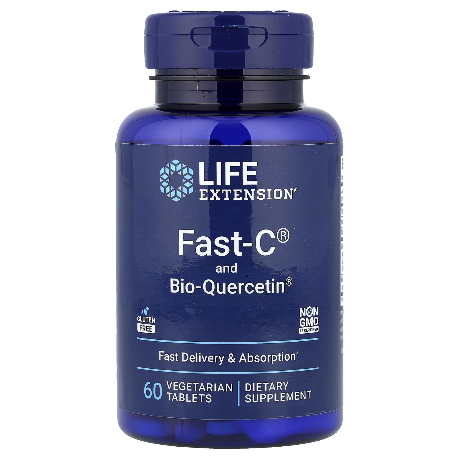 Life Extension Fast-C and Bio-Quercetin, 60 Vegetarian Tablets — Tunisie